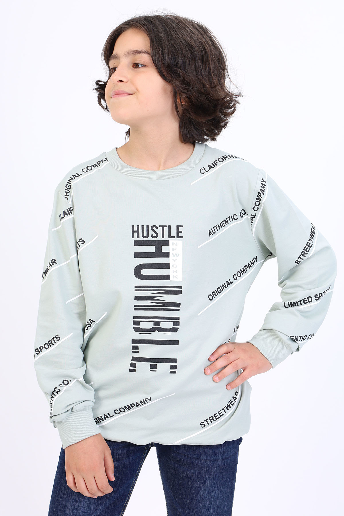 Toontoy Erkek Çocuk Baskılı Sweatshirt Toontoy Erkek Çocuk Baskılı Sweatshirt