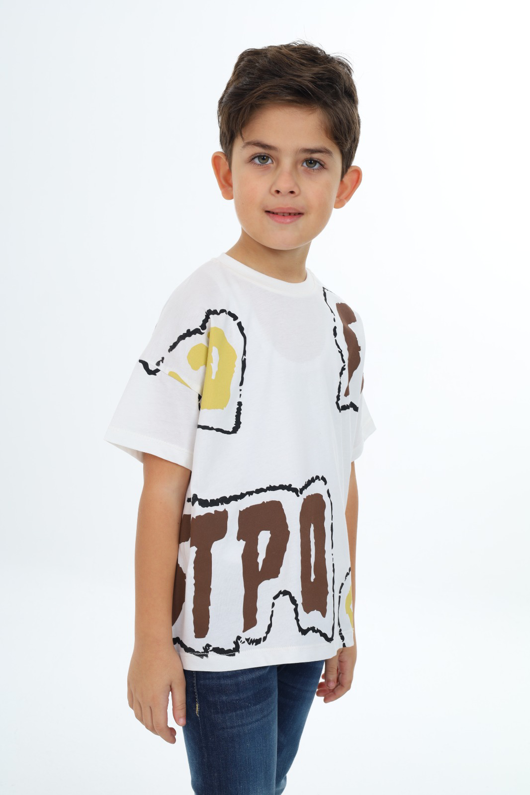 Toontoy Erkek Çocuk  Stpo Baskılı Tişört