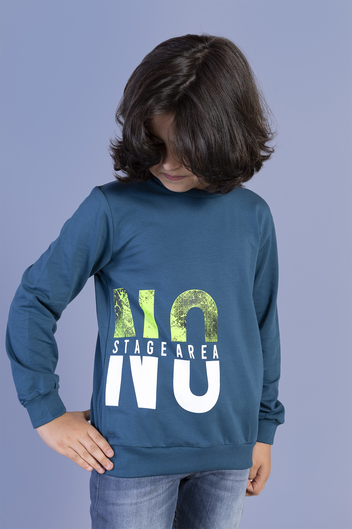 Toontoy Erkek Çocuk  Baskılı Sweatshirt