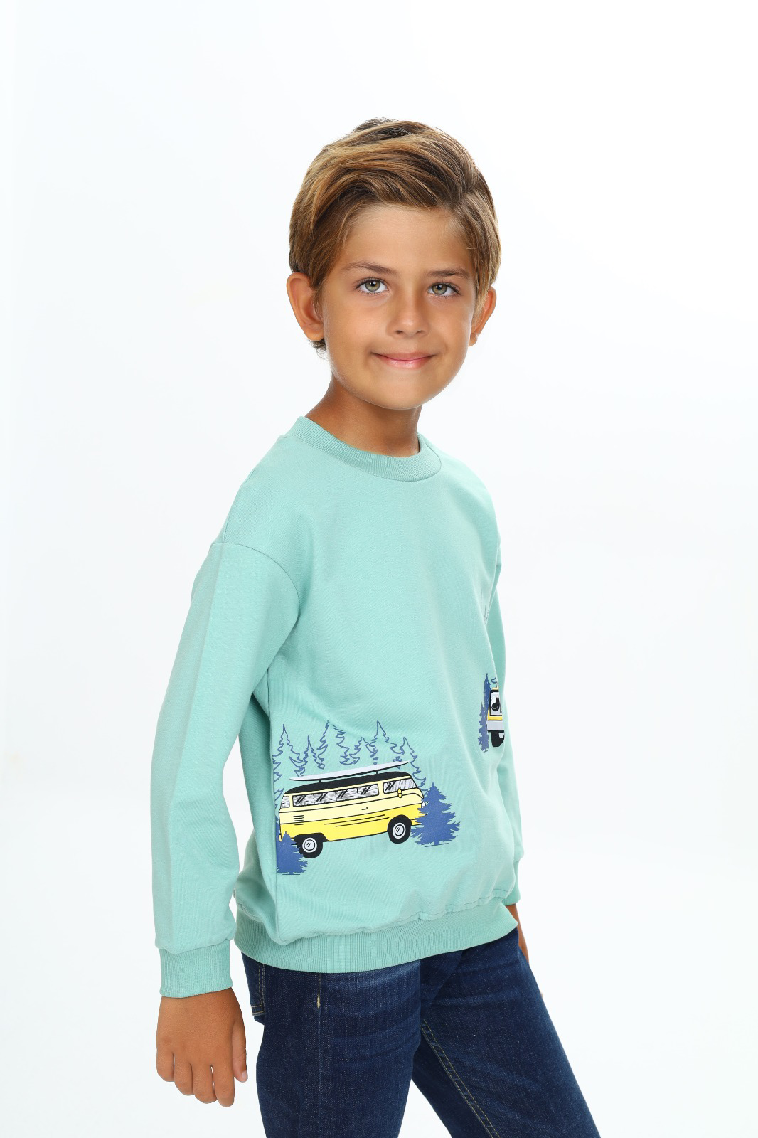 Toontoy Erkek Çocuk Baskılı Sweatshirt