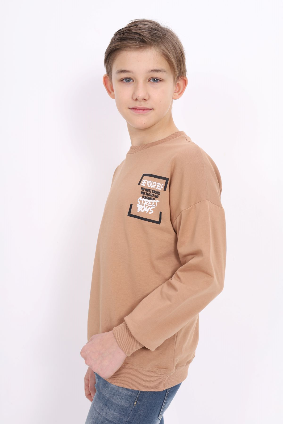 Toontoy Erkek Çocuk Baskılı Sweatshirt