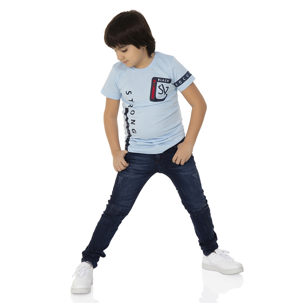 Toontoy Erkek Çocuk T-Shirt Strong Baskılı
