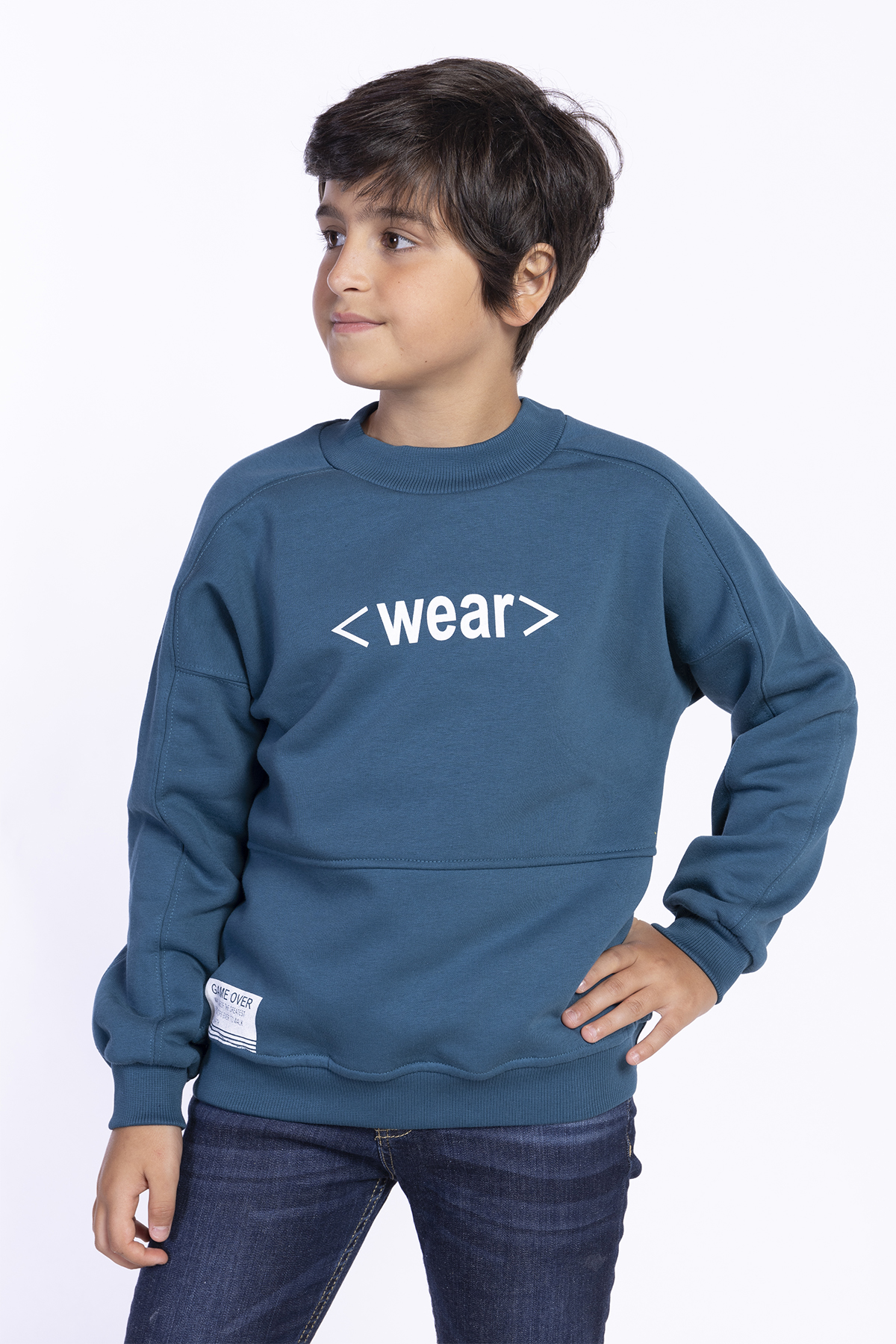 Toontoy Erkek Çocuk Balıkçı Yaka Sweatshirt