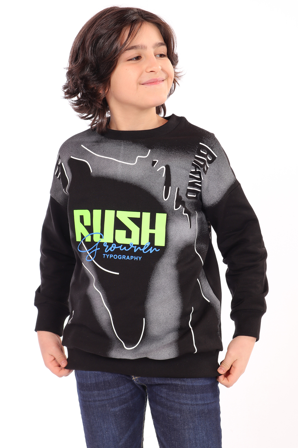 Toontoy Erkek Çocuk Baskılı Sweatshirt