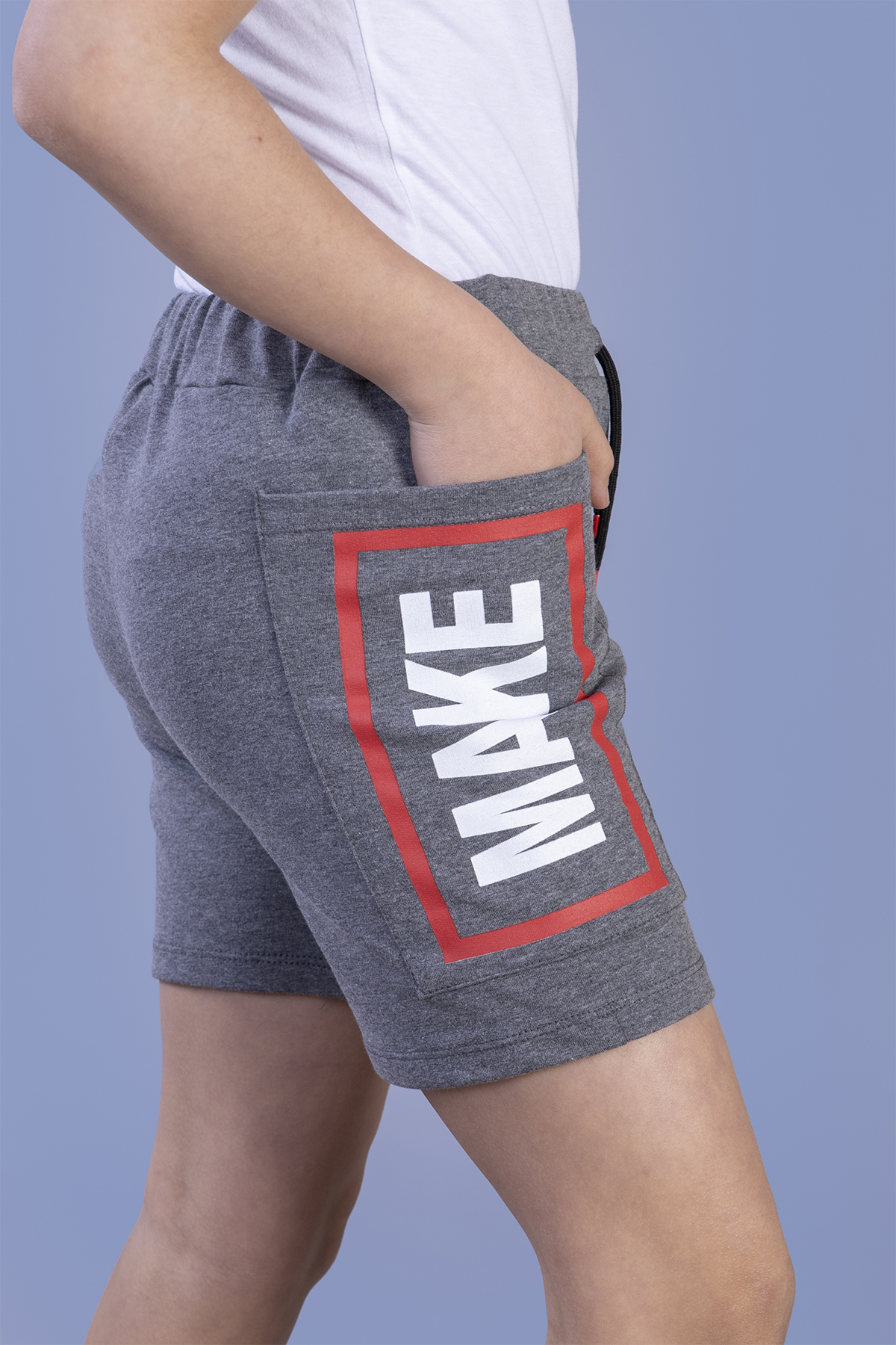 Toontoy Erkek Çocuk Beli Ayarlanabilir Cep Detaylı Baskılı Şort