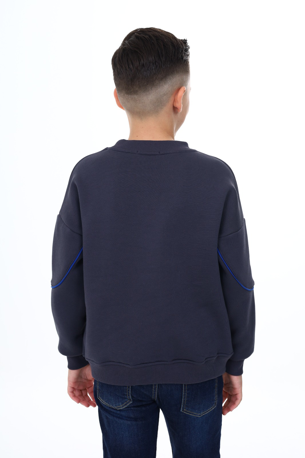 Toontoy Erkek Çocuk Cep Detaylı  Baskılı Sweatshirt