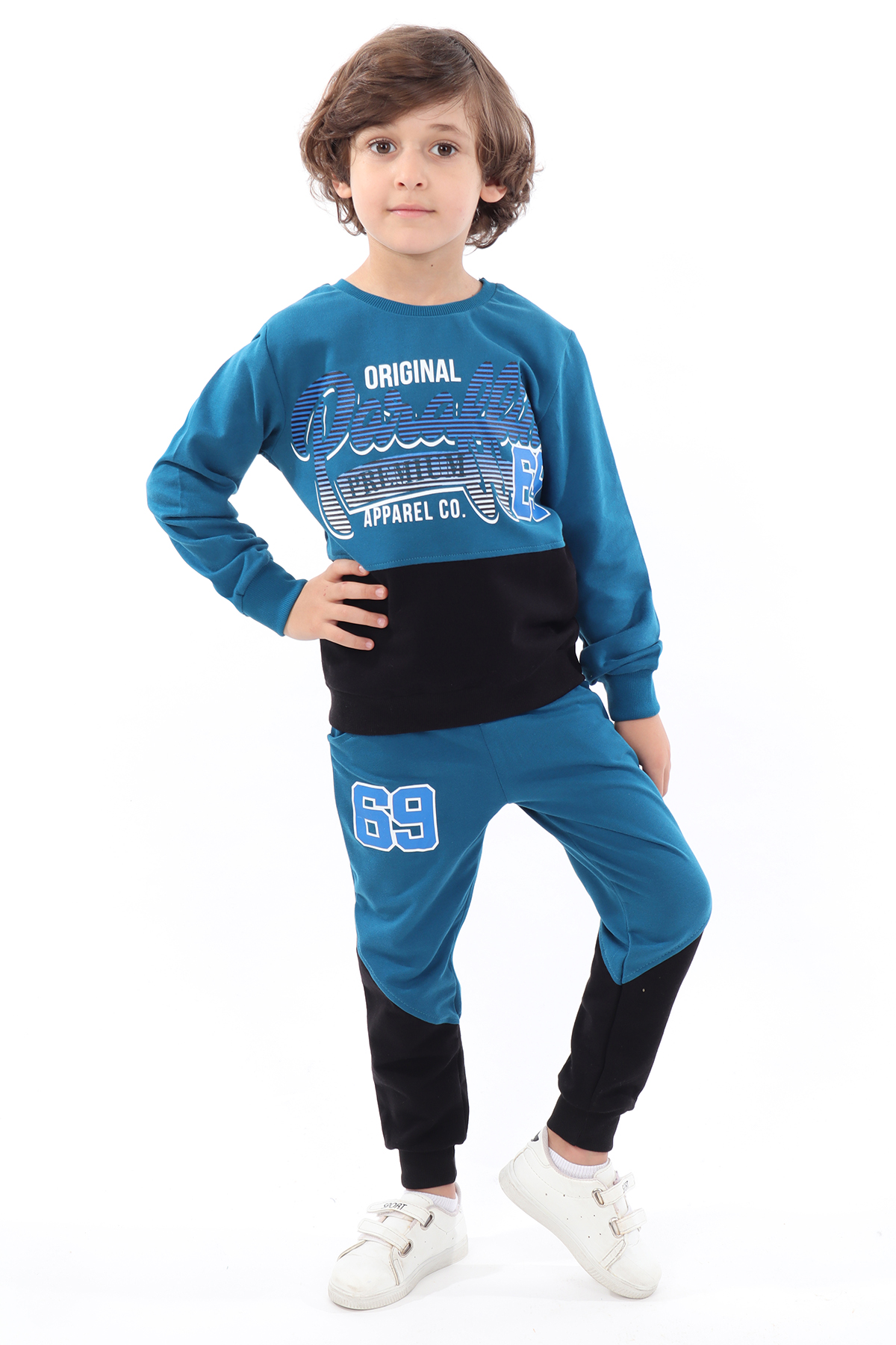 Toontoy Erkek Çocuk 69 Baskılı İçi Pamuklu Eşofman Takım