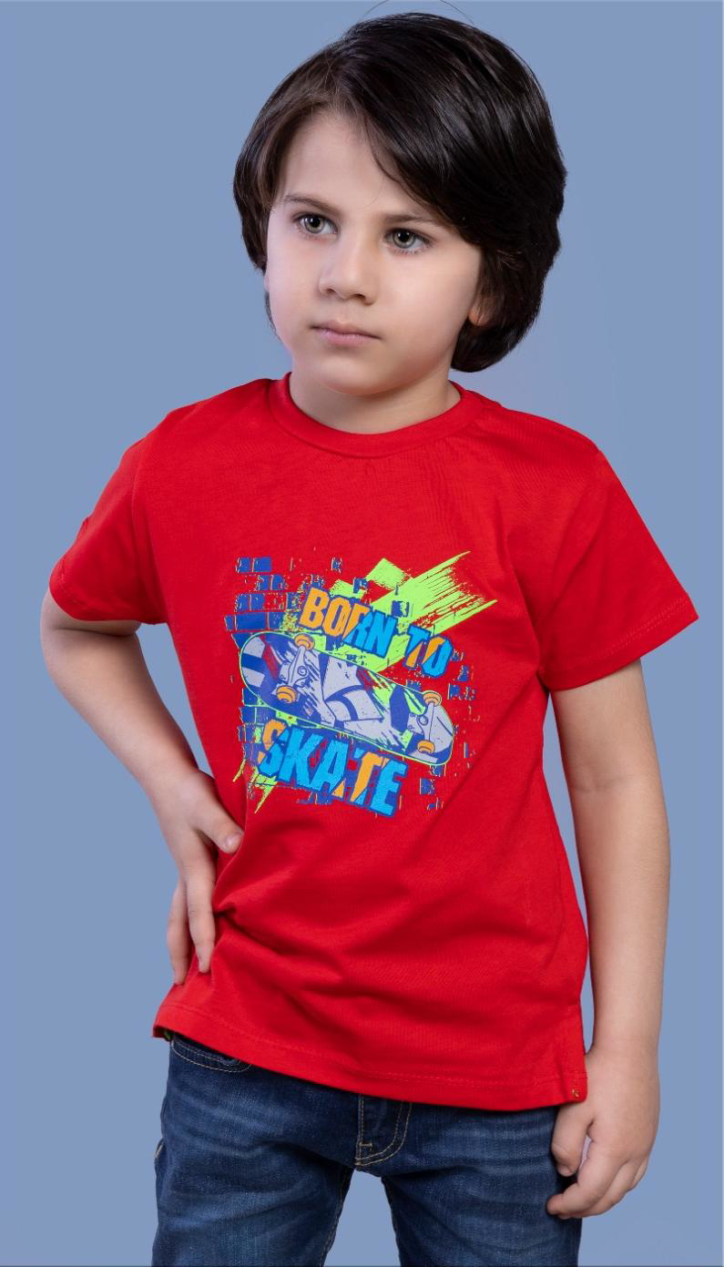 Toontoy Erkek Çocuk Born To Skate Baskılı Tişört