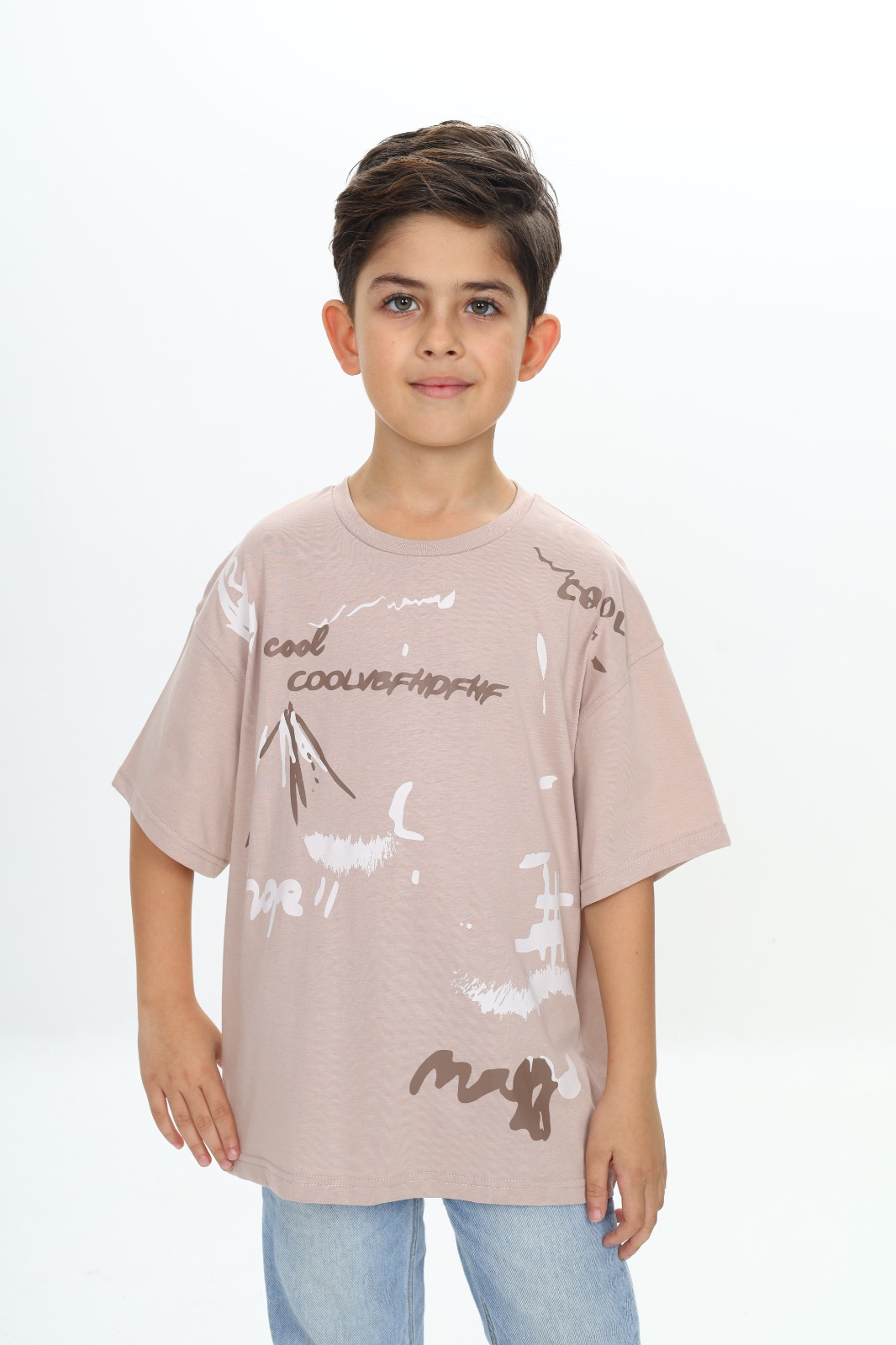 Toontoy Erkek Çocuk Grafiti Baskılı Tişört