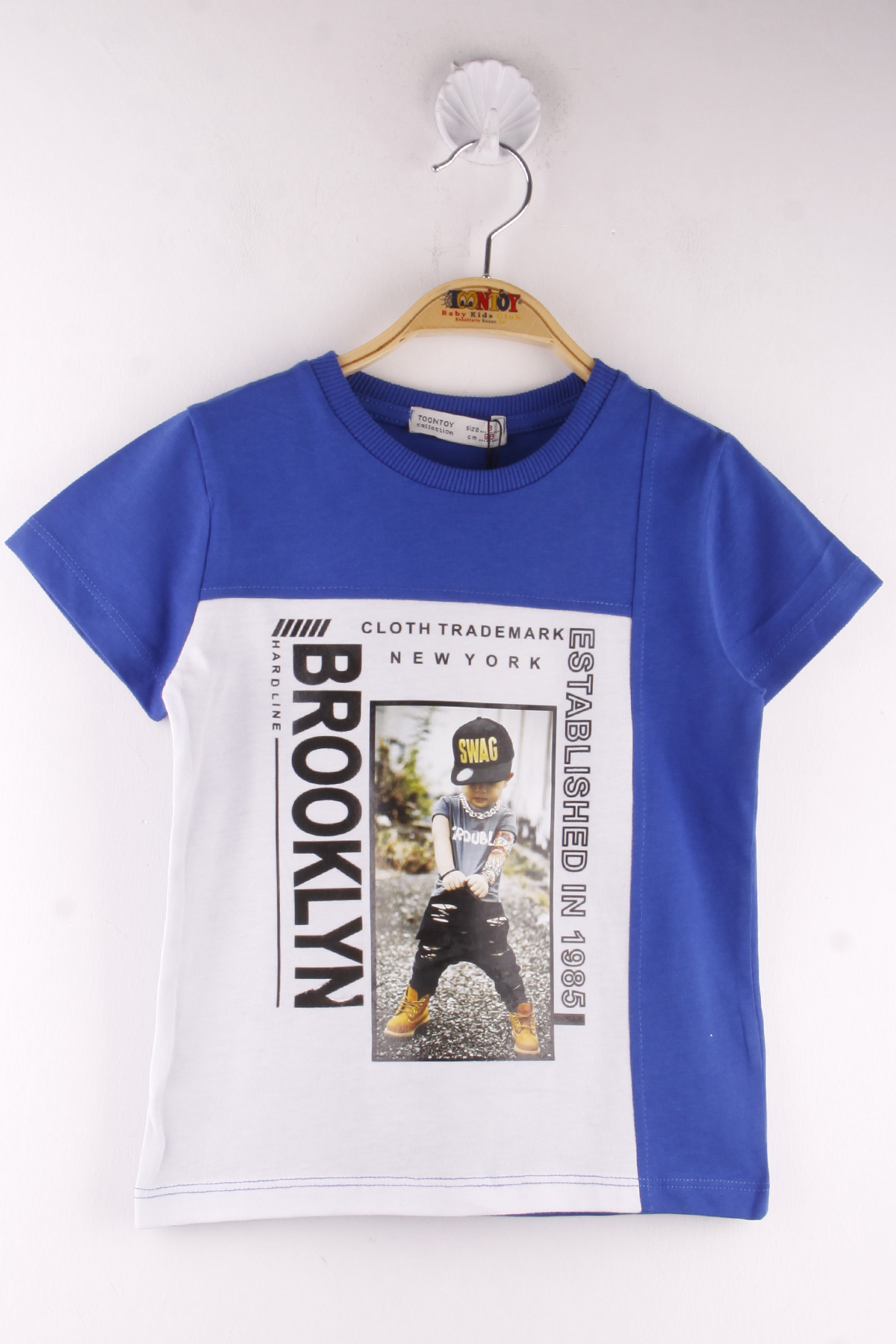 Toontoy Erkek Çocuk Brooklyn Baskılı Garnili Tişört