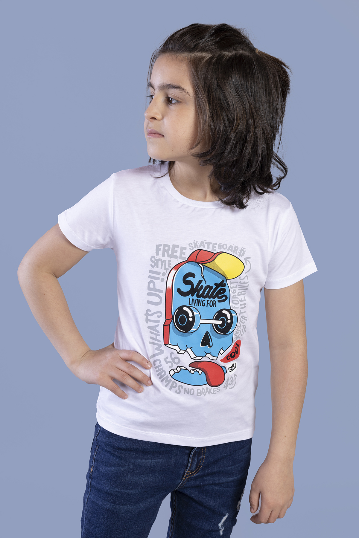 Toontoy Erkek Çocuk Skate  Baskılı Tişört