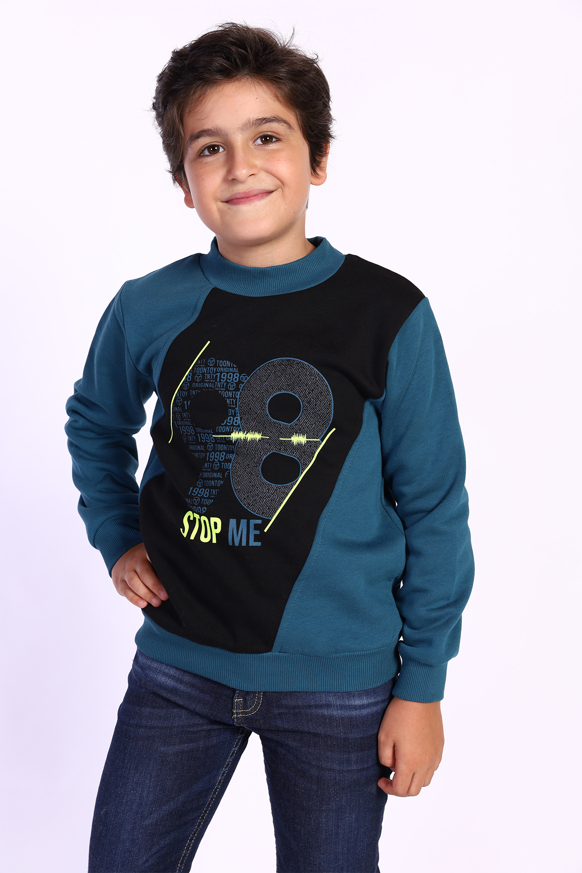 Toontoy Erkek Çocuk Baskılı Sweatshirt