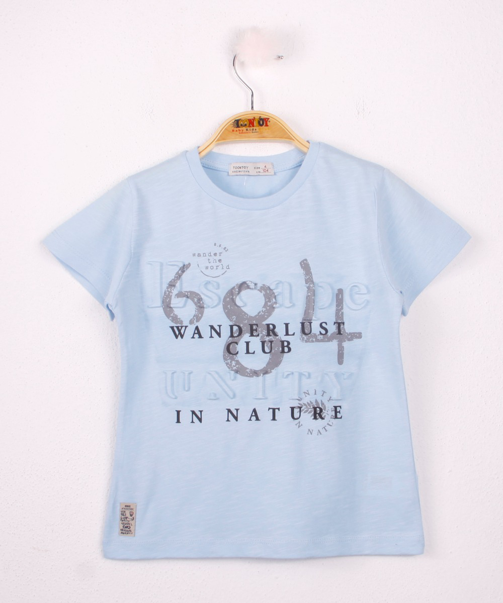 Toontoy Erkek Çocuk T-Shirt 684 Gofre Baskı