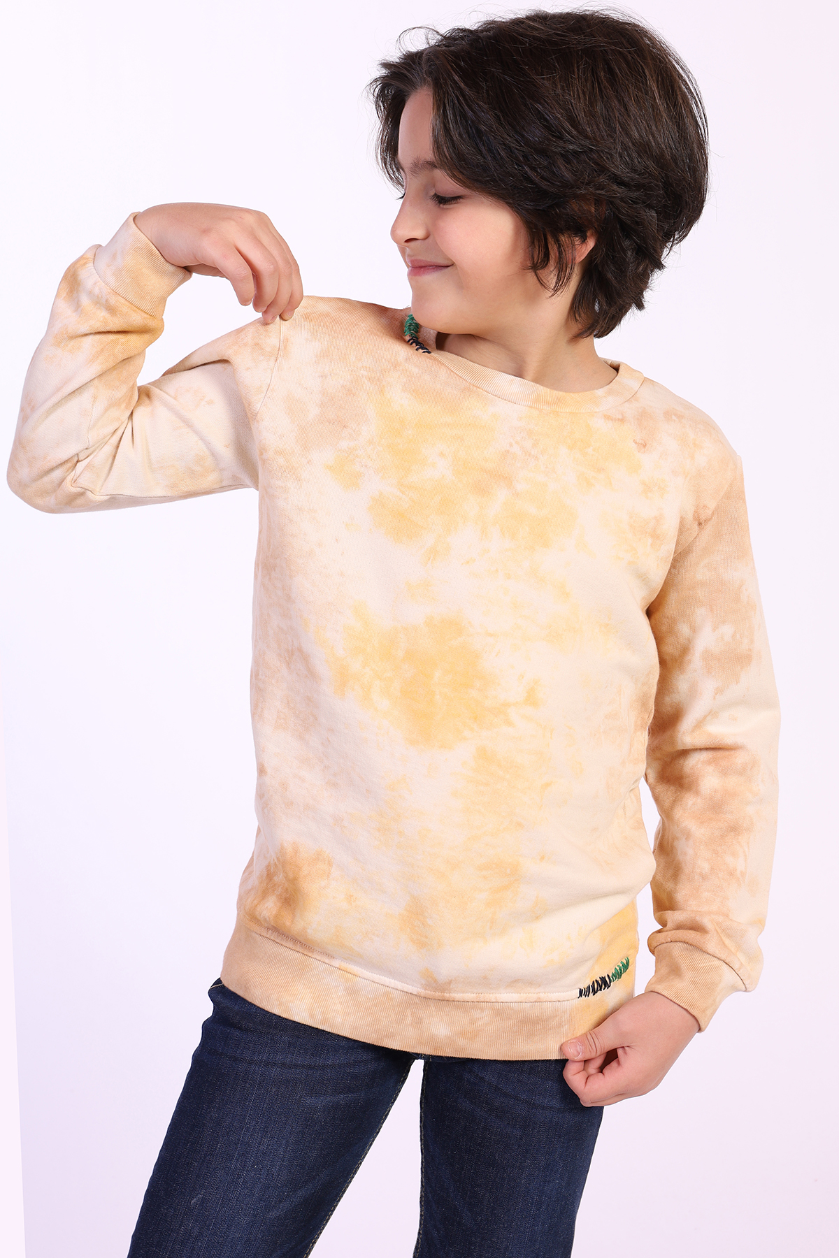 Toontoy Erkek Çocuk Batik Desenli Sweatshirt