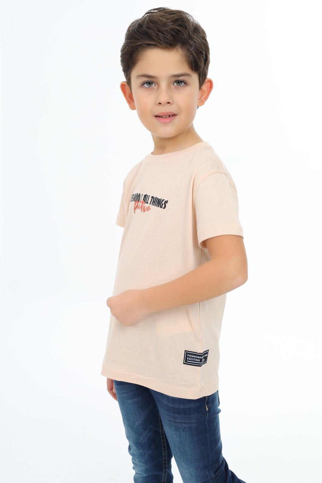 Toontoy Erkek Çocuk Positive  Baskılı Tişört