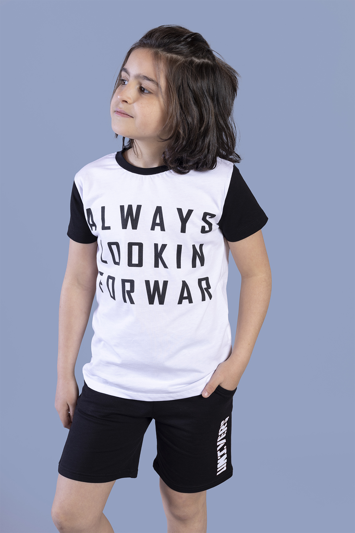 Toontoy Erkek Çocuk Kapüşonlu Yazı Baskılı Takım