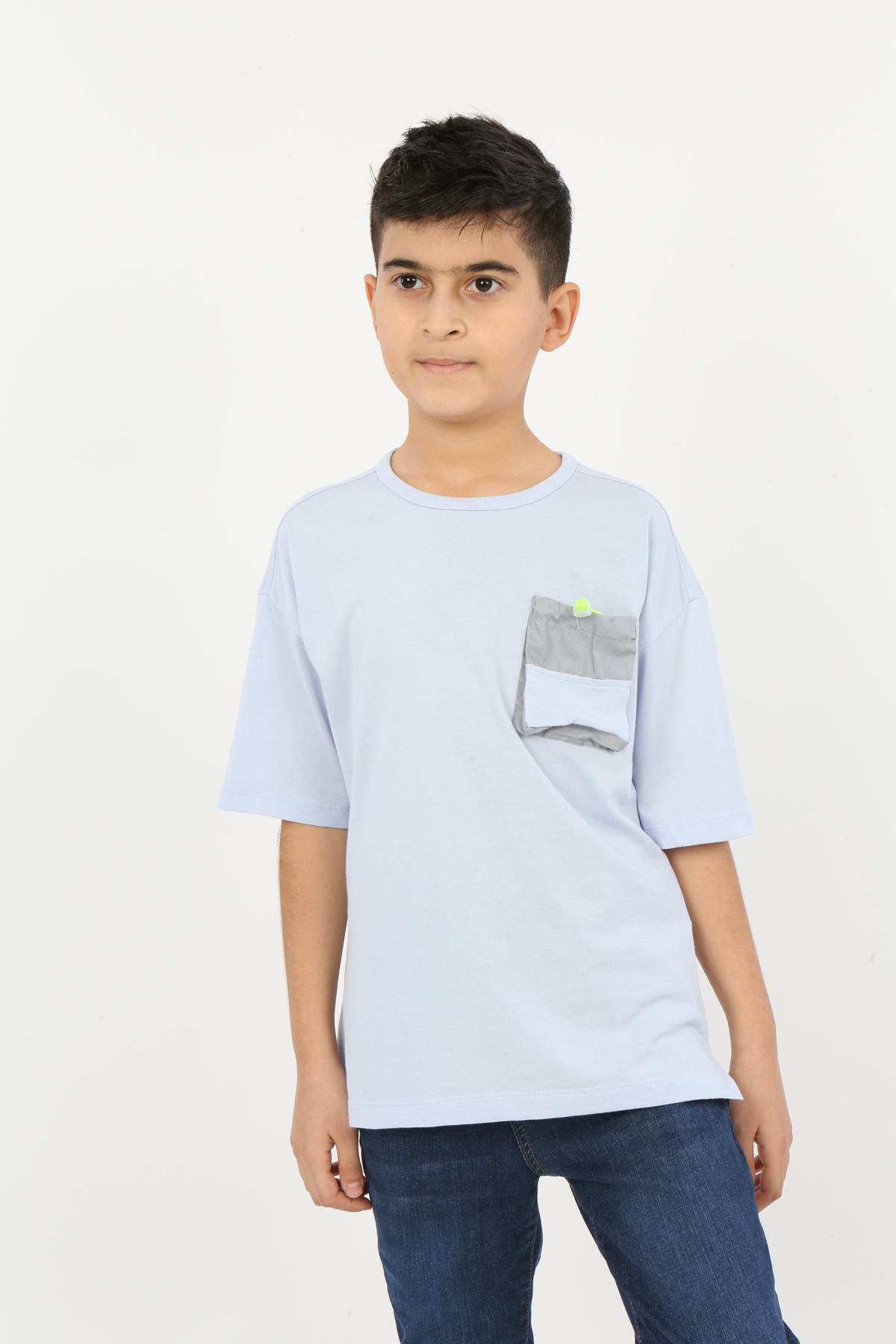 Toontoy Erkek Çocuk Göğsü Cepli Tişört