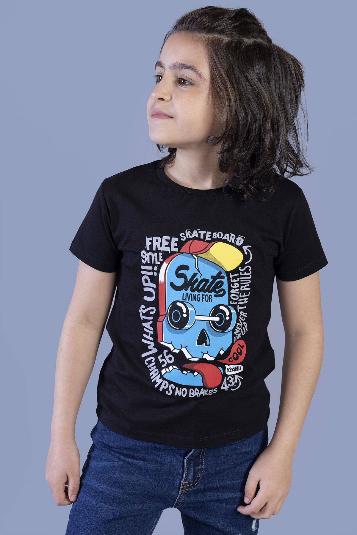 Toontoy Erkek Çocuk Skate  Baskılı Tişört