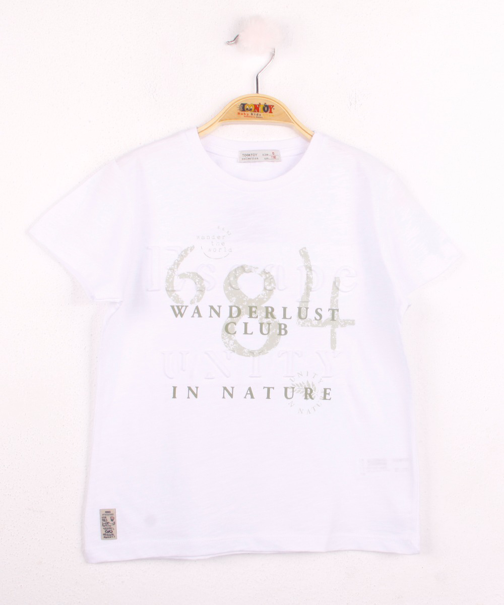 Toontoy Erkek Çocuk T-Shirt 684 Gofre Baskı
