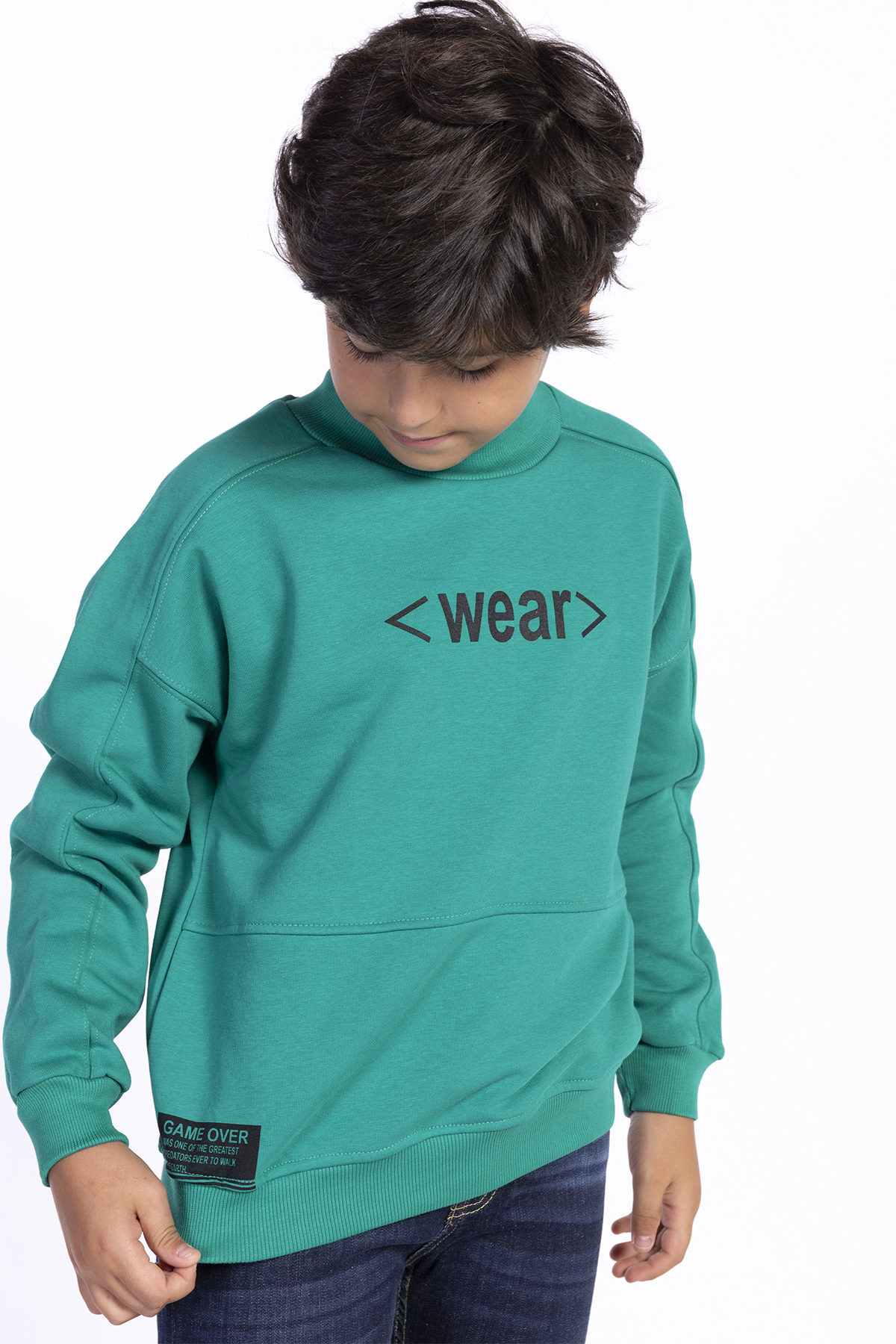 Toontoy Erkek Çocuk Balıkçı Yaka Sweatshirt