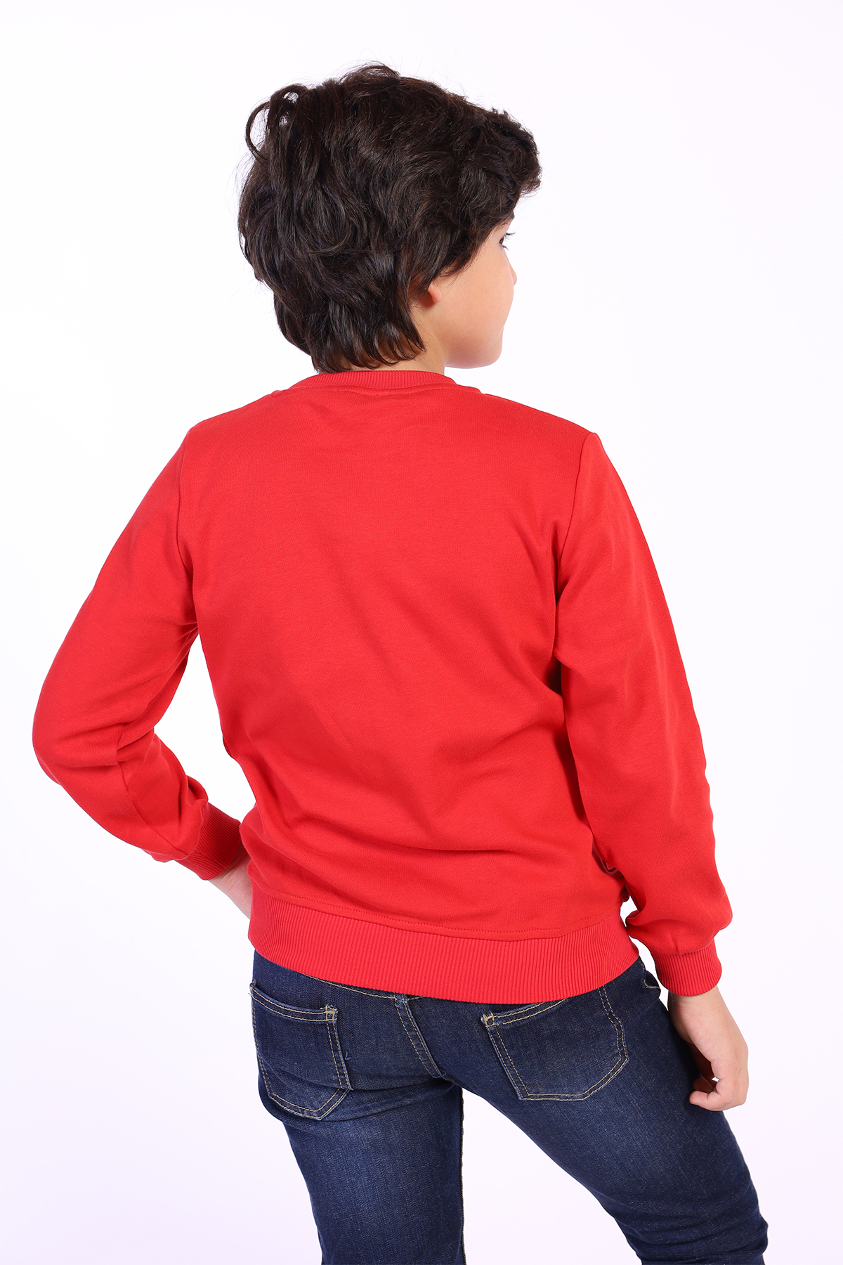 Toontoy Erkek Çocuk Cep Detaylı Baskılı Sweatshirt