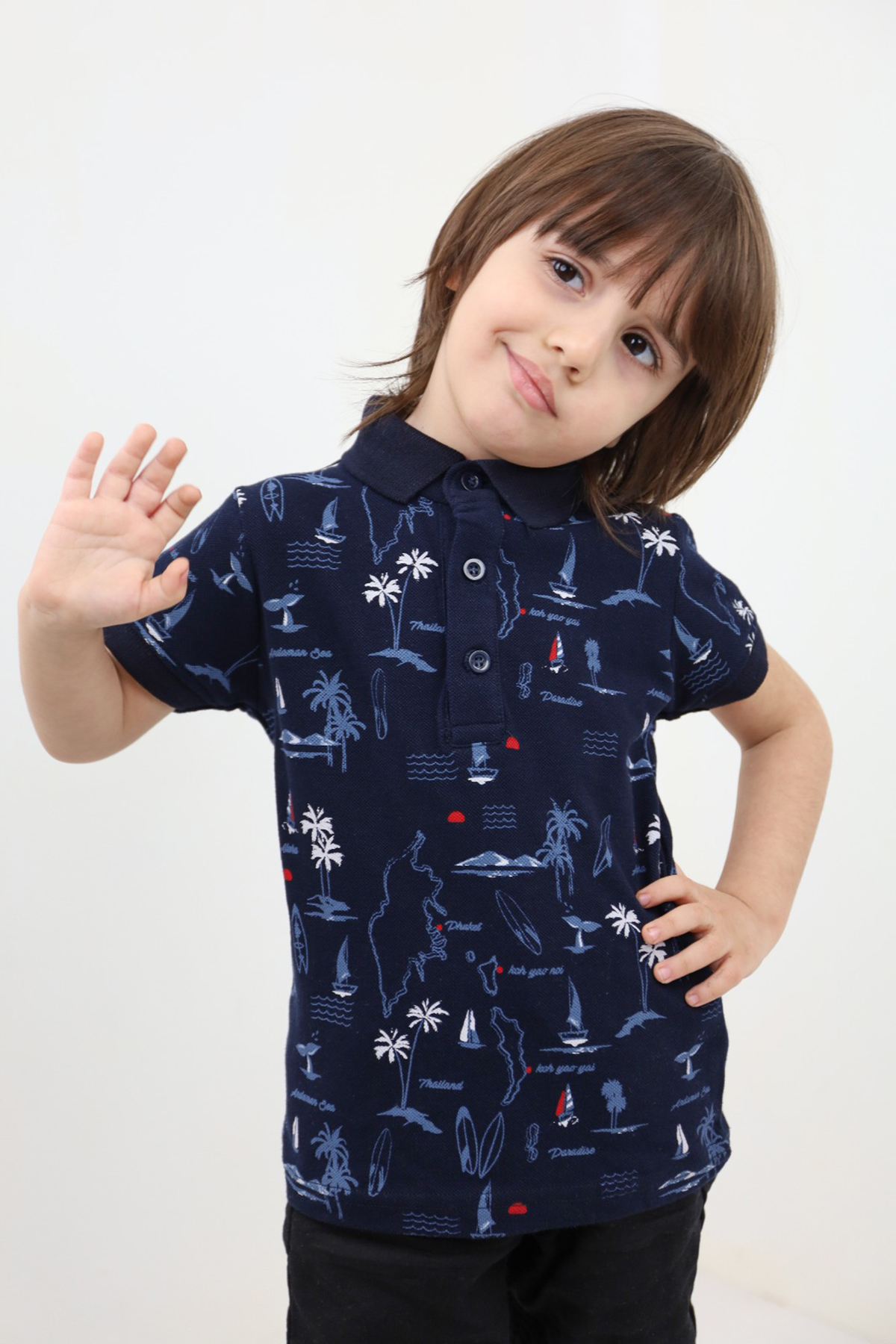 Toontoy Erkek Çocuk Komple Desenli Tişört