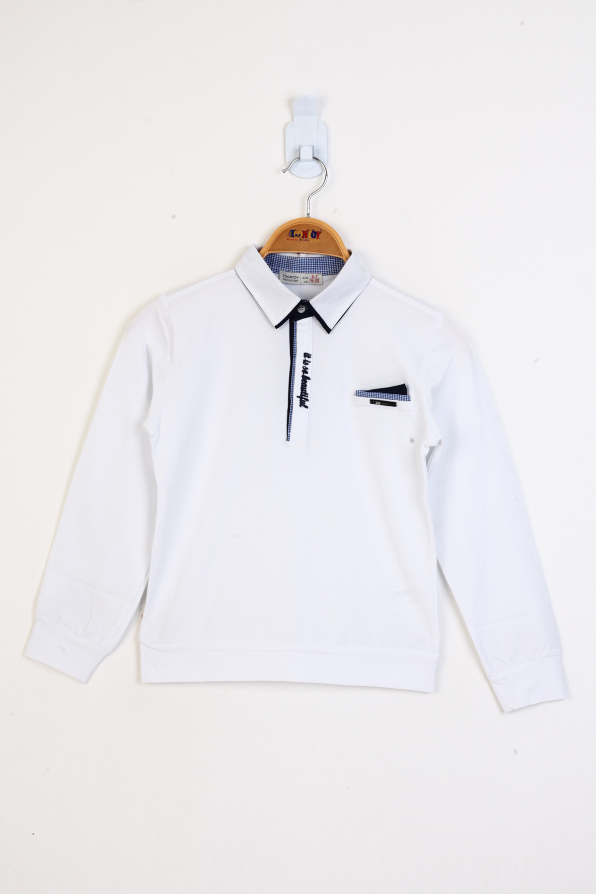 Toontoy Erkek Çocuk Gömlek Yaka Sweatshirt Toontoy Erkek Çocuk Gömlek Yaka Sweatshirt