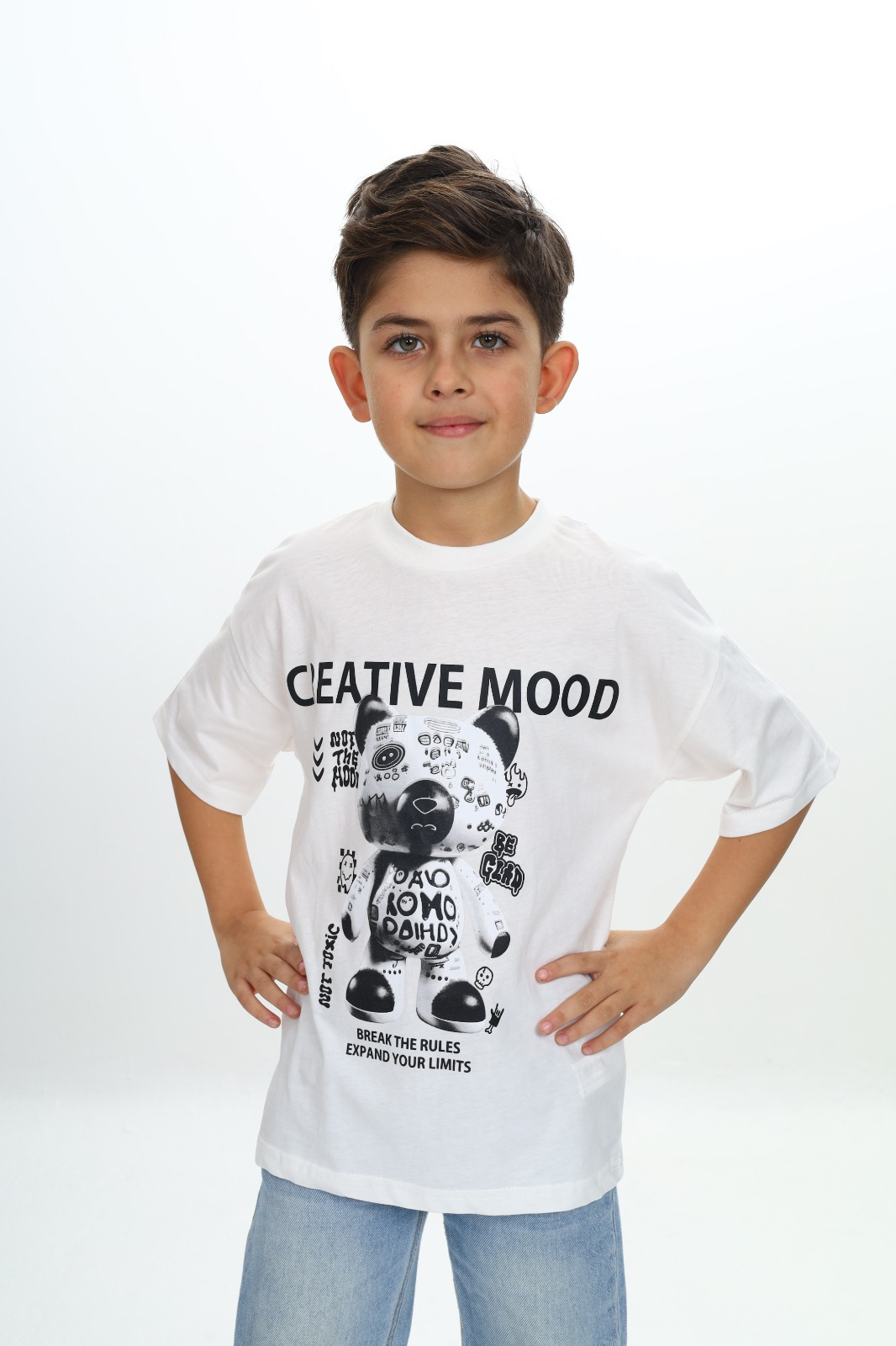 Toontoy Erkek Çocuk Creatıve Mood Baskılı Tişört