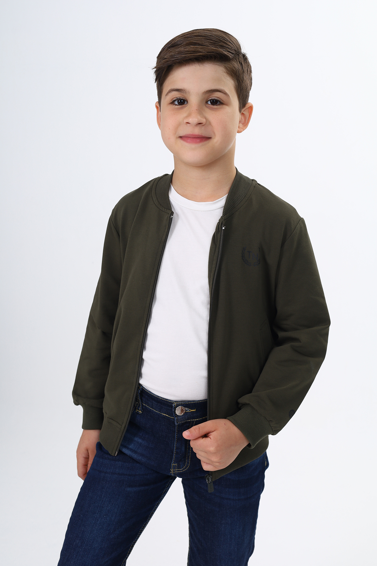 Toontoy Erkek Çocuk Baskılı Hırka Toontoy Erkek Çocuk Baskılı Hırka