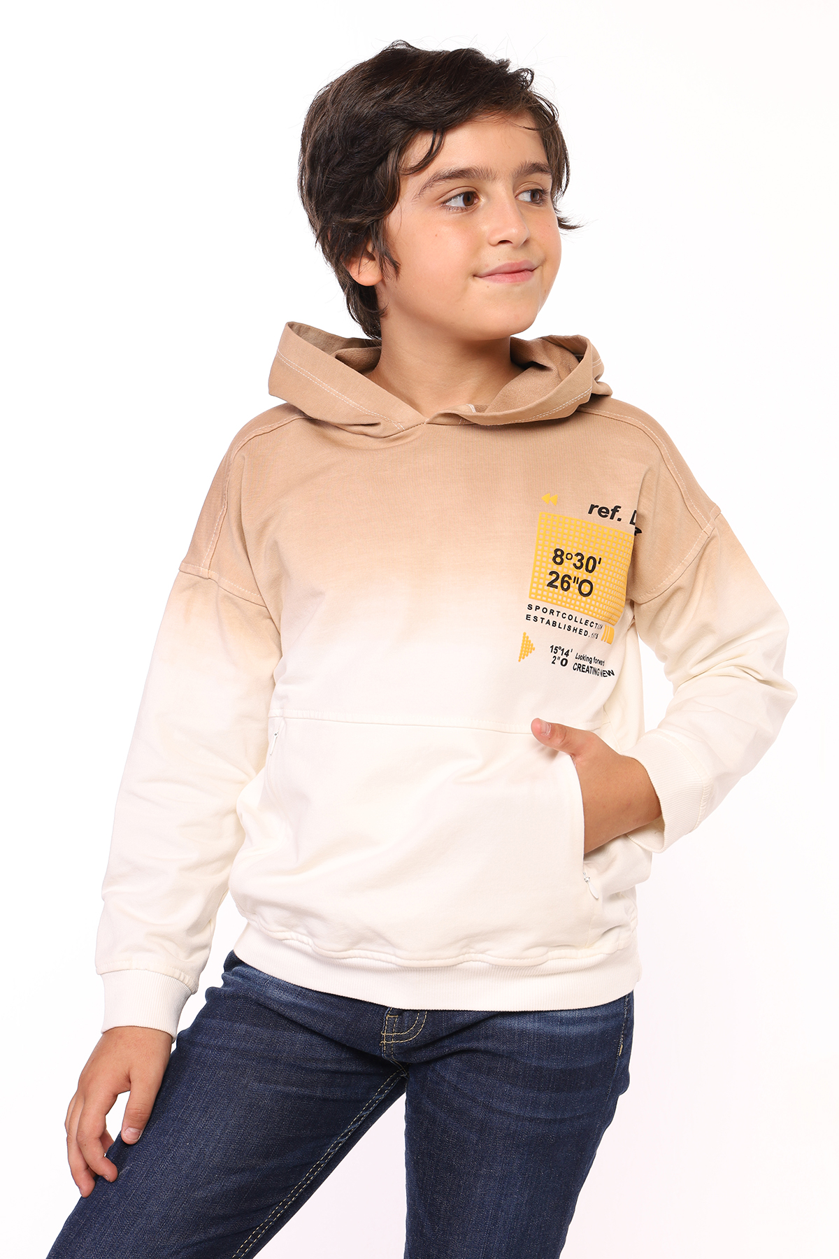 Toontoy Erkek Çocuk  Cepli Baskılı Sweatshirt