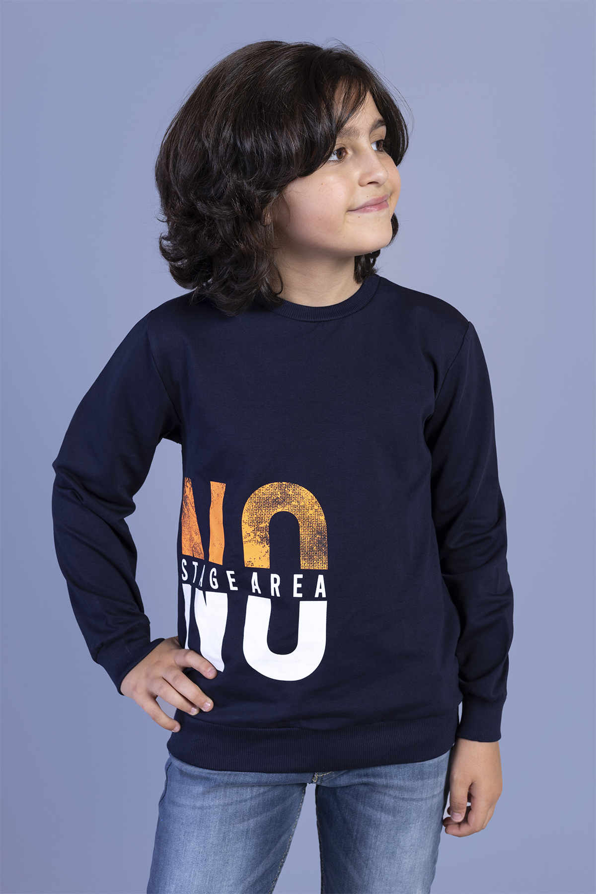 Toontoy Erkek Çocuk  Baskılı Sweatshirt