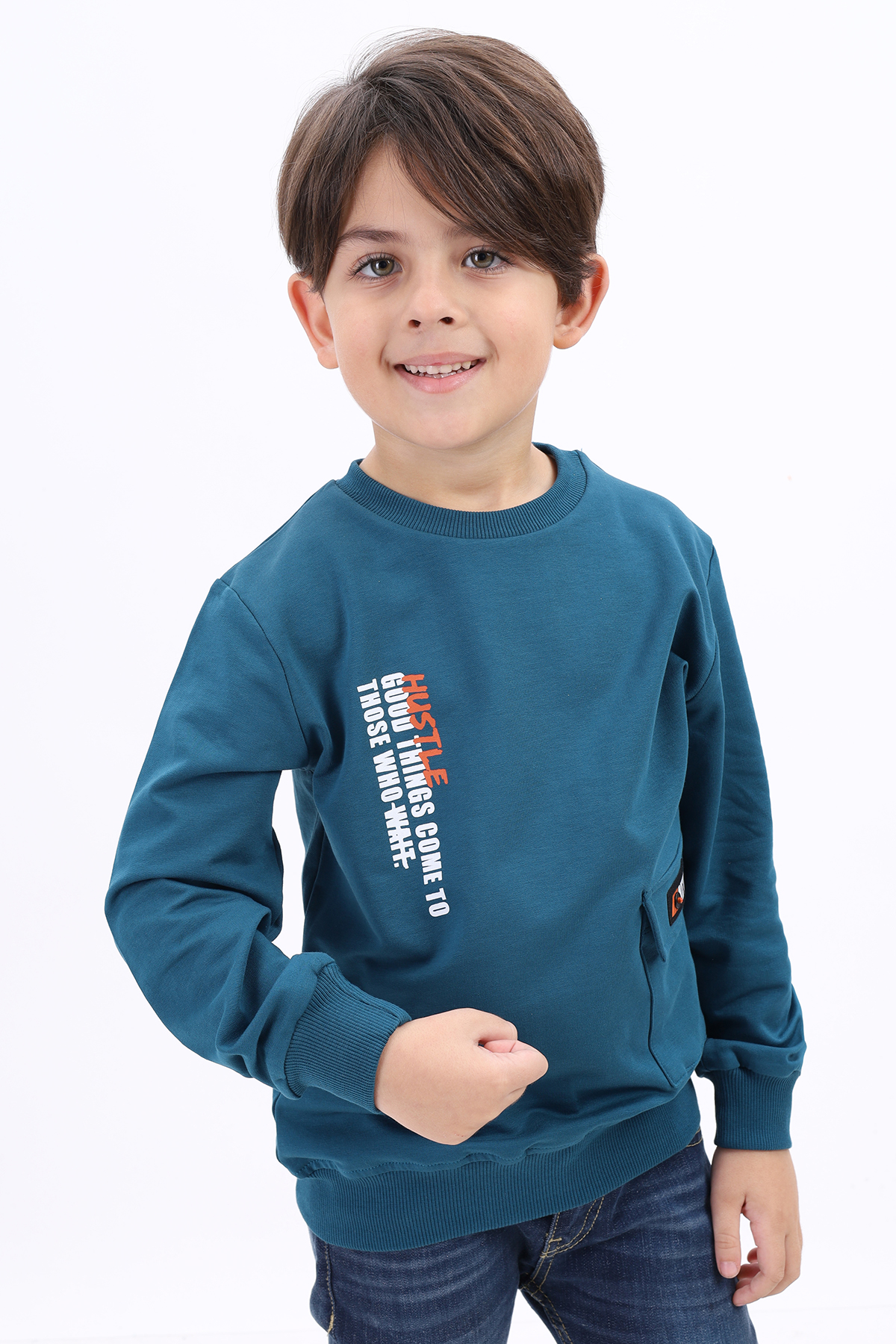 Toontoy Erkek Çocuk Baskılı Sweatshirt