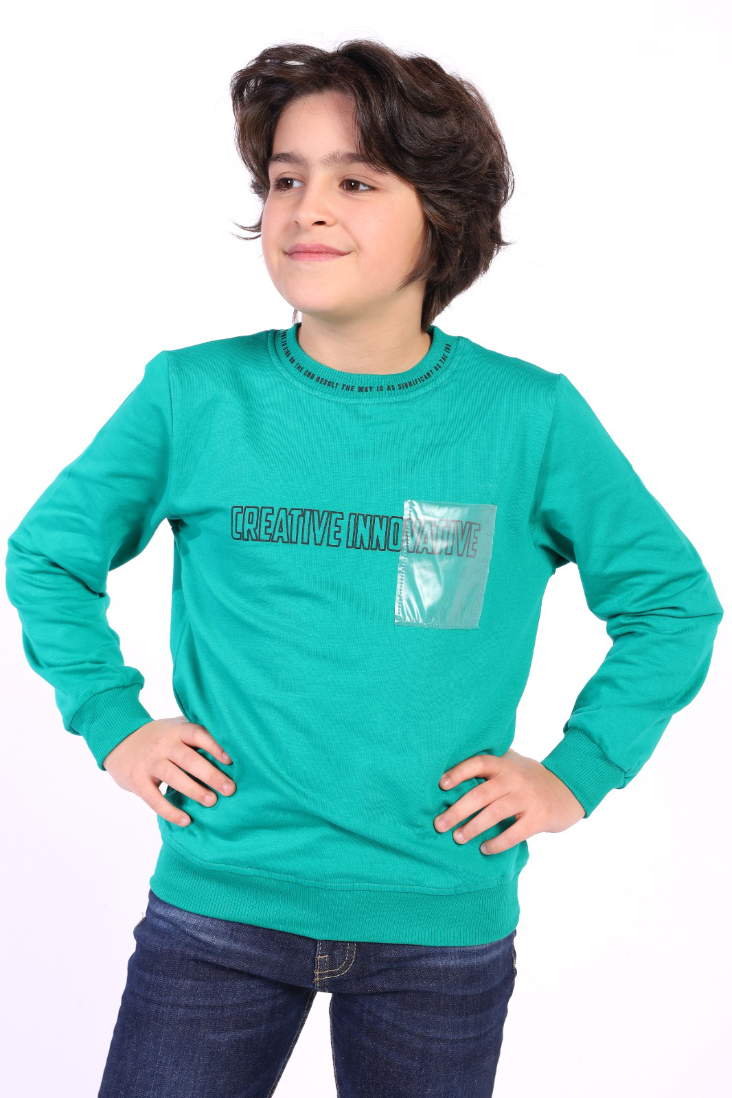 Toontoy Erkek Çocuk Creatıve Innovatıve Baskılı Sweatshirt