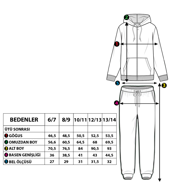 Toontoy  Erkek Çocuk Kapüşonlu Baskılı Eşofman Takımı