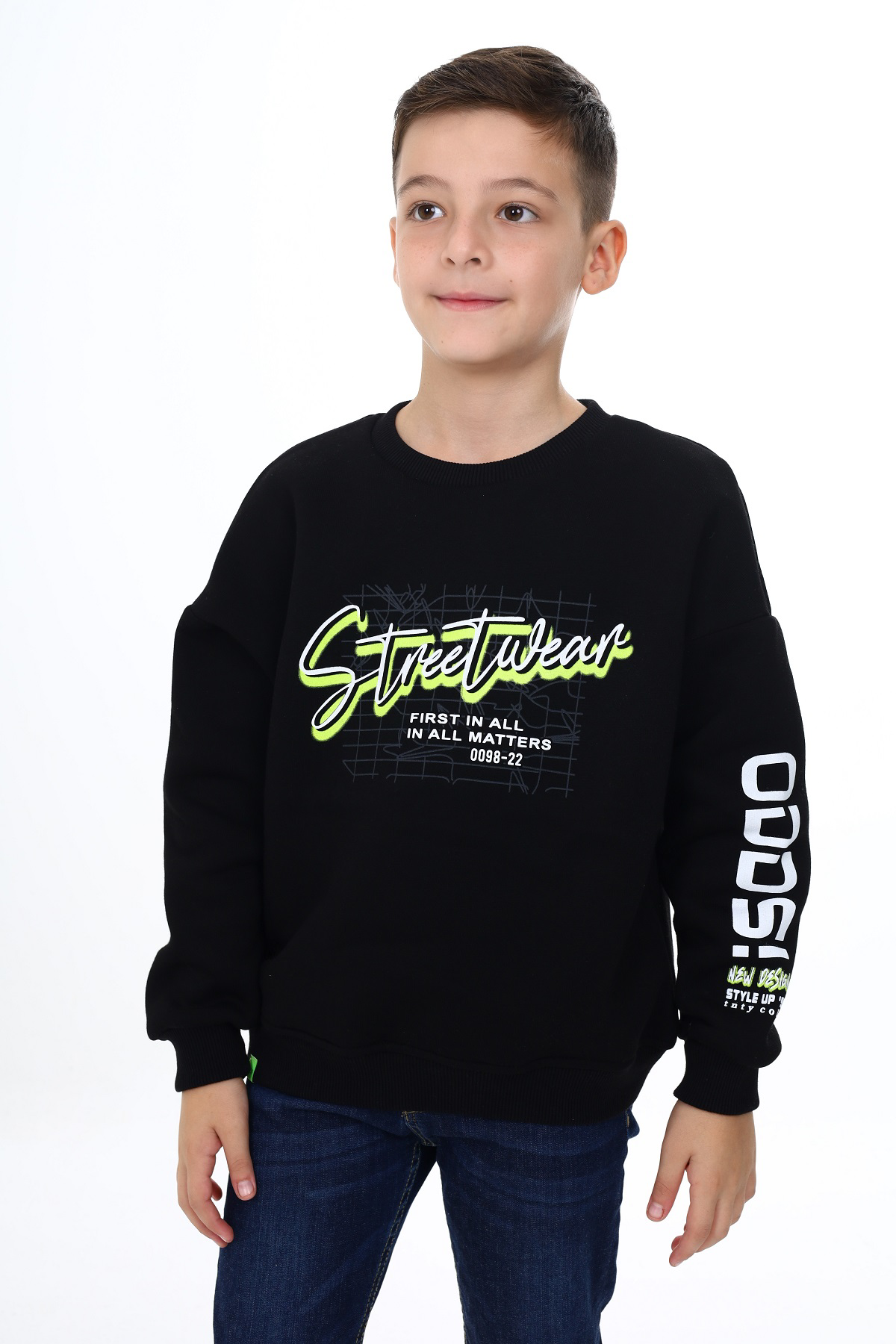 Toontoy Erkek Çocuk Baskılı Sweatshirt