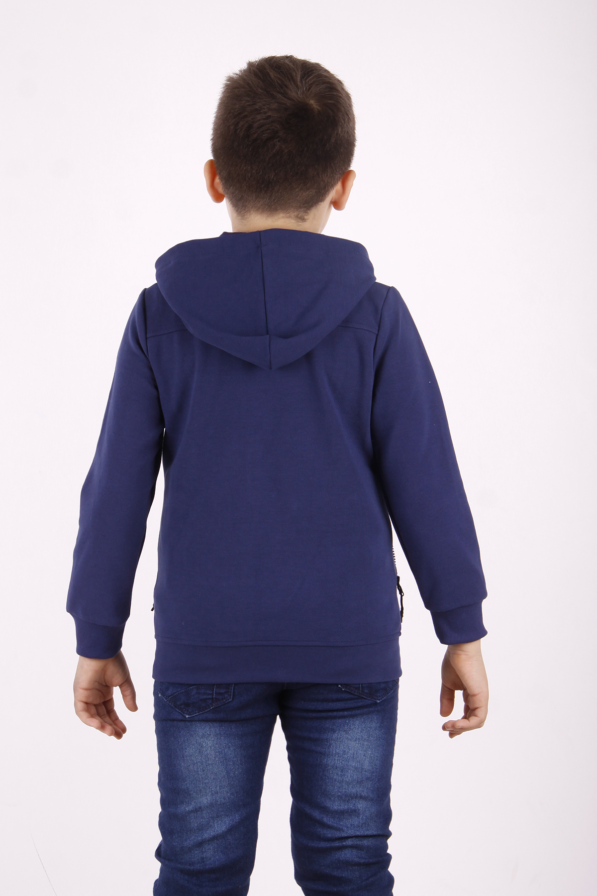 Toontoy  Erkek Çocuk Cepli Fermuarli Asimetrik Kesim Hirka
