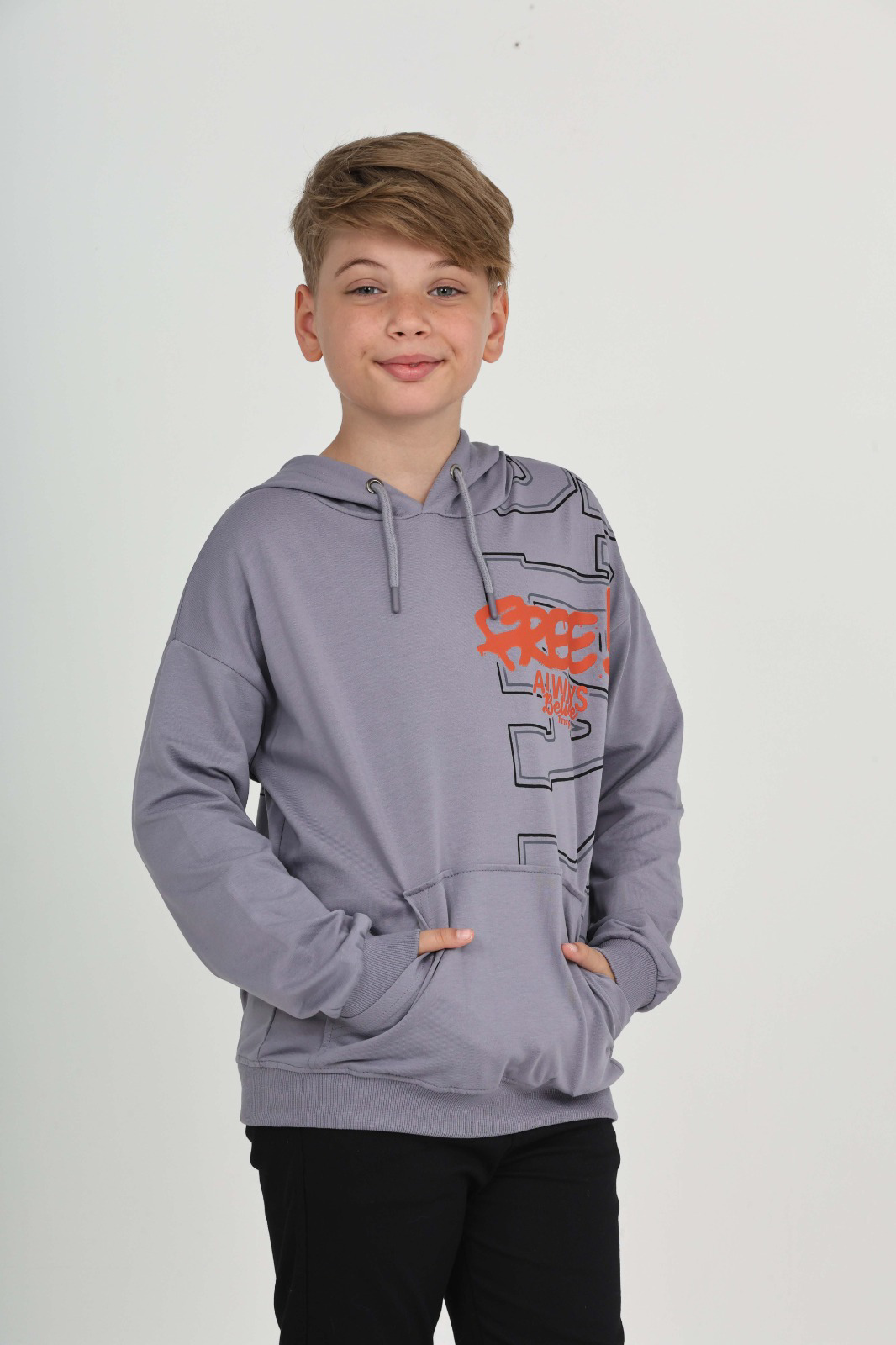 Toontoy Erkek Çocuk Stay Baskılı Sweatshirt