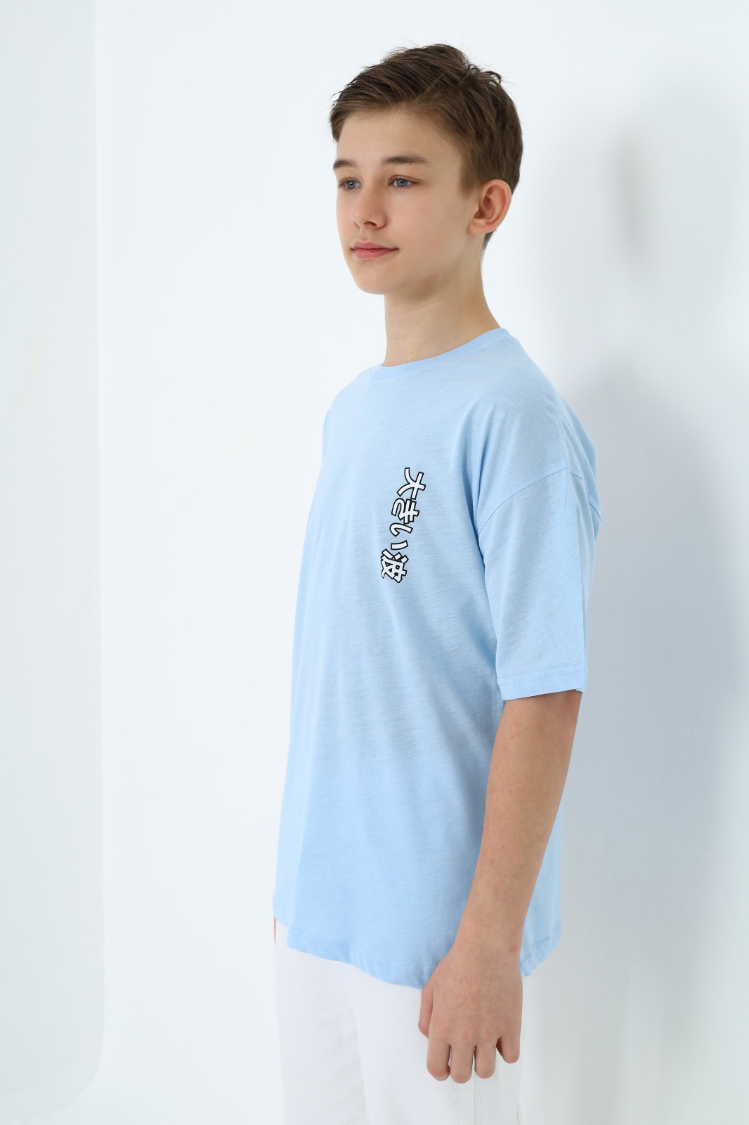 Toontoy  Erkek Çocuk  Göğüsü Yazi  Baskili Tişört