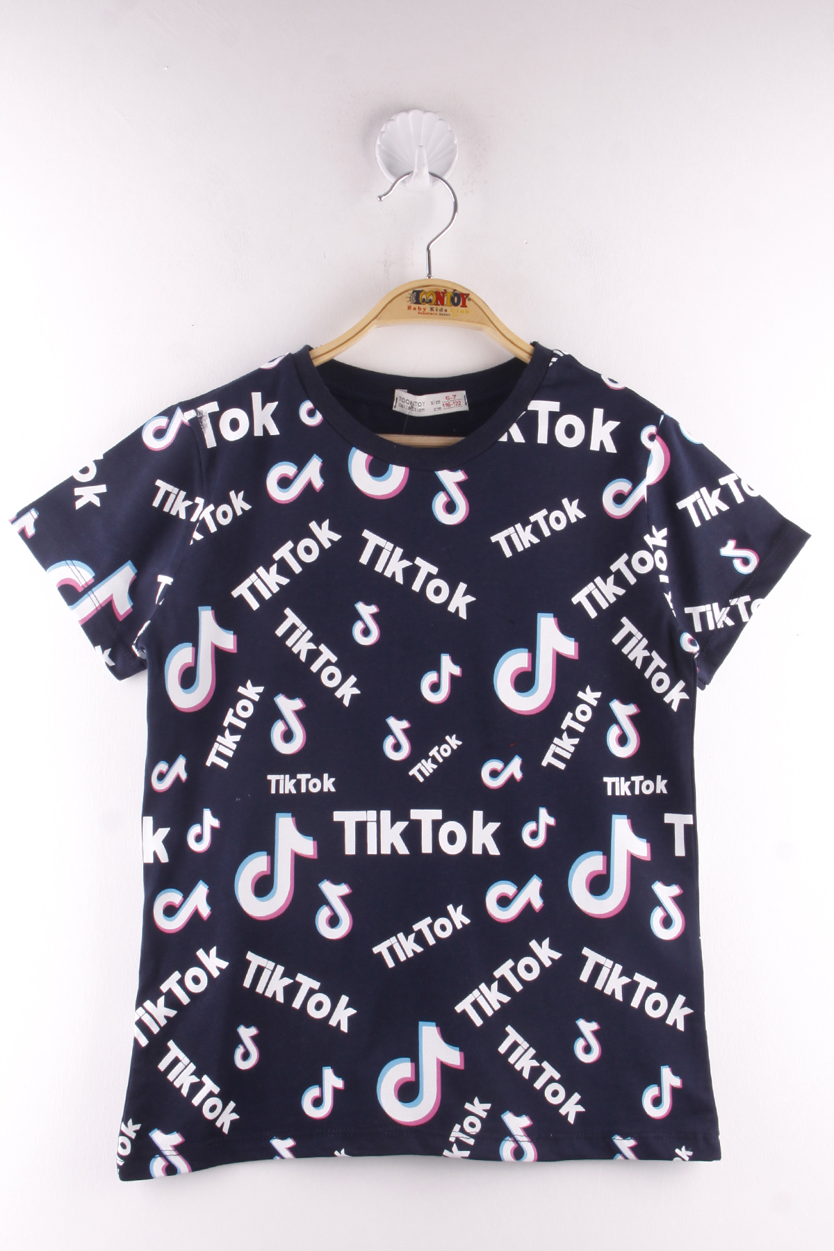 Toontoy Erkek Çocuk TikTok Baskılı Tişört
