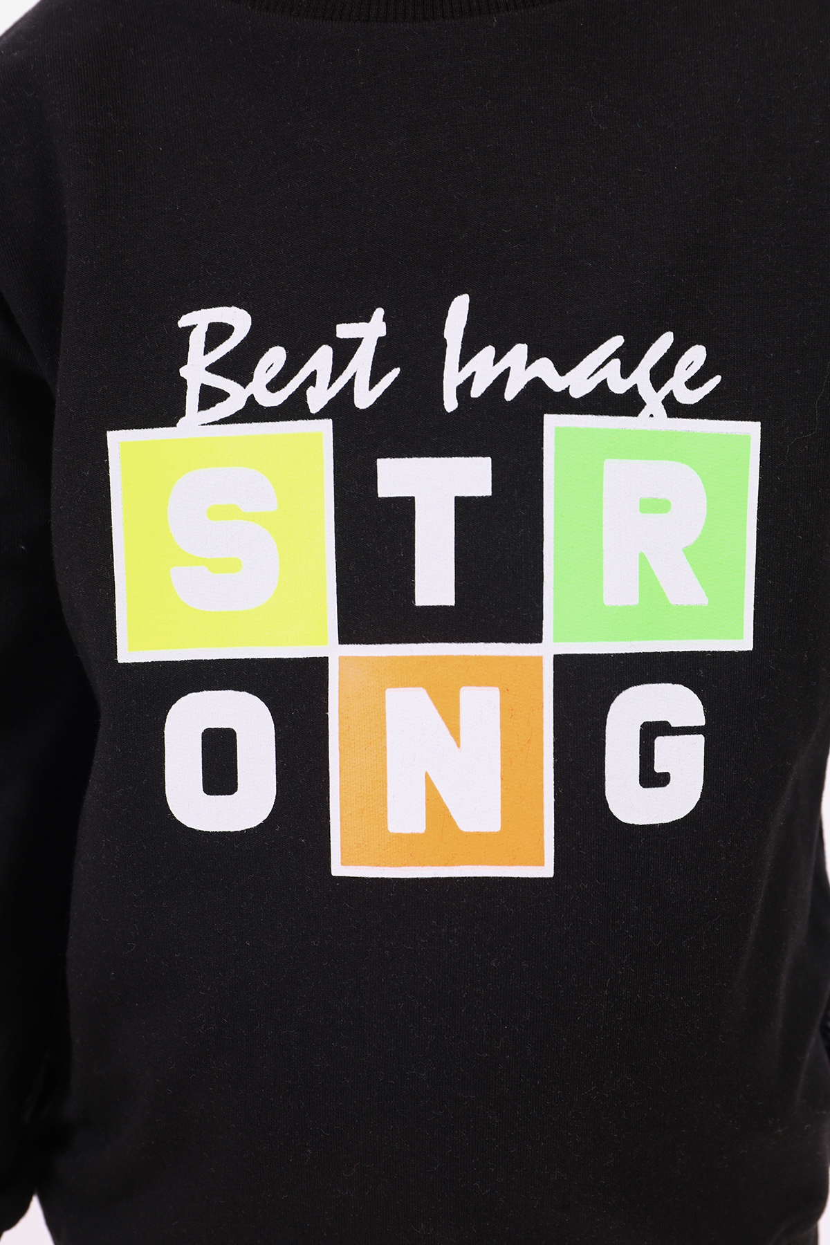Toontoy Erkek Çocuk  Strong Baskılı Sweatshirt