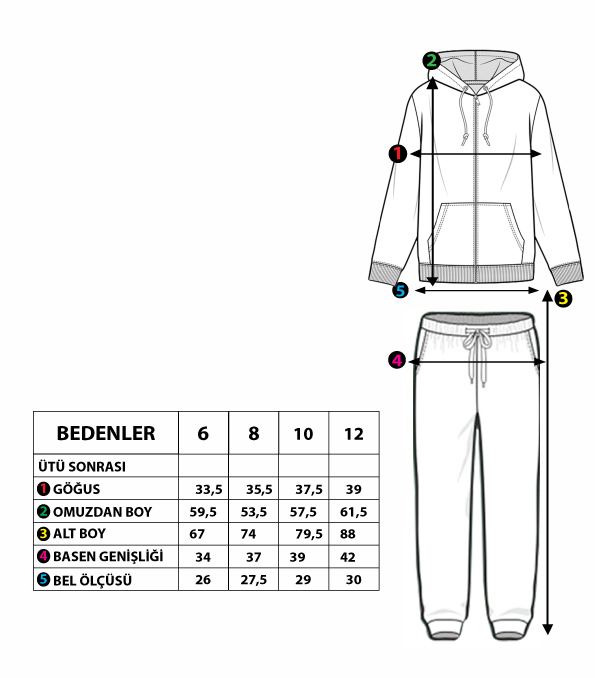 Toontoy Erkek Çocuk Renk Bloklu Baskılı Eşofman Takımı