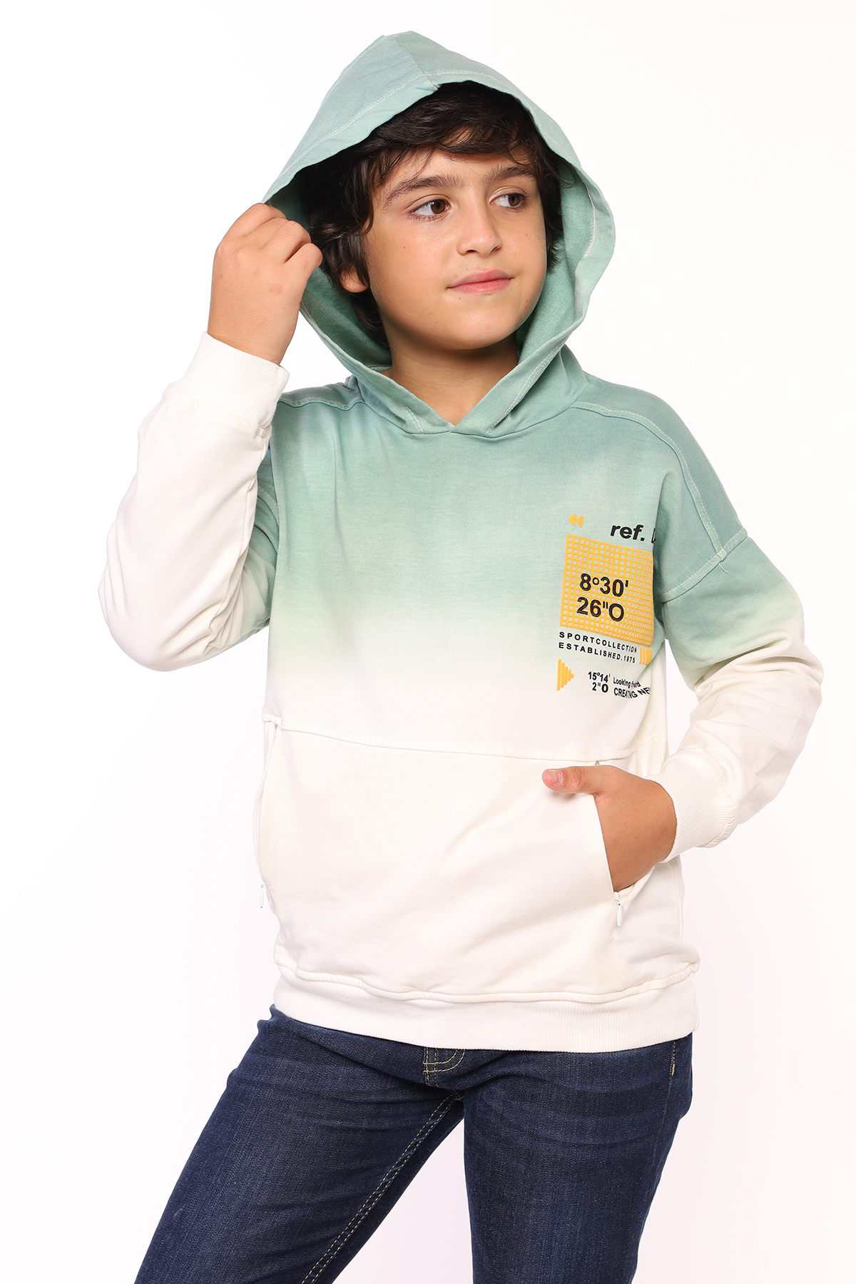 Toontoy Erkek Çocuk  Cepli Baskılı Sweatshirt