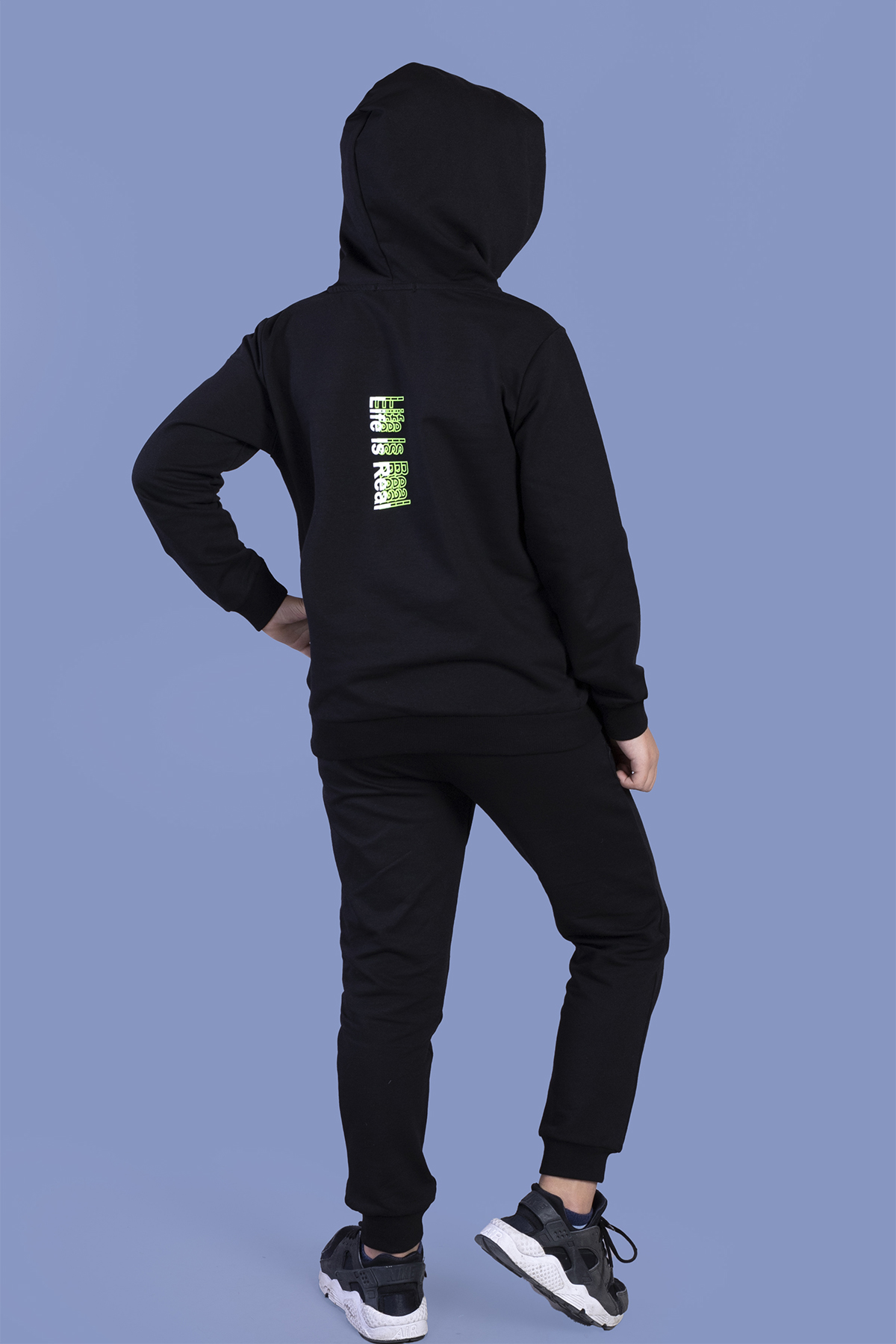 Toontoy Erkek Çocuk Kapüşonlu Baskılı EşofmanTakımı
