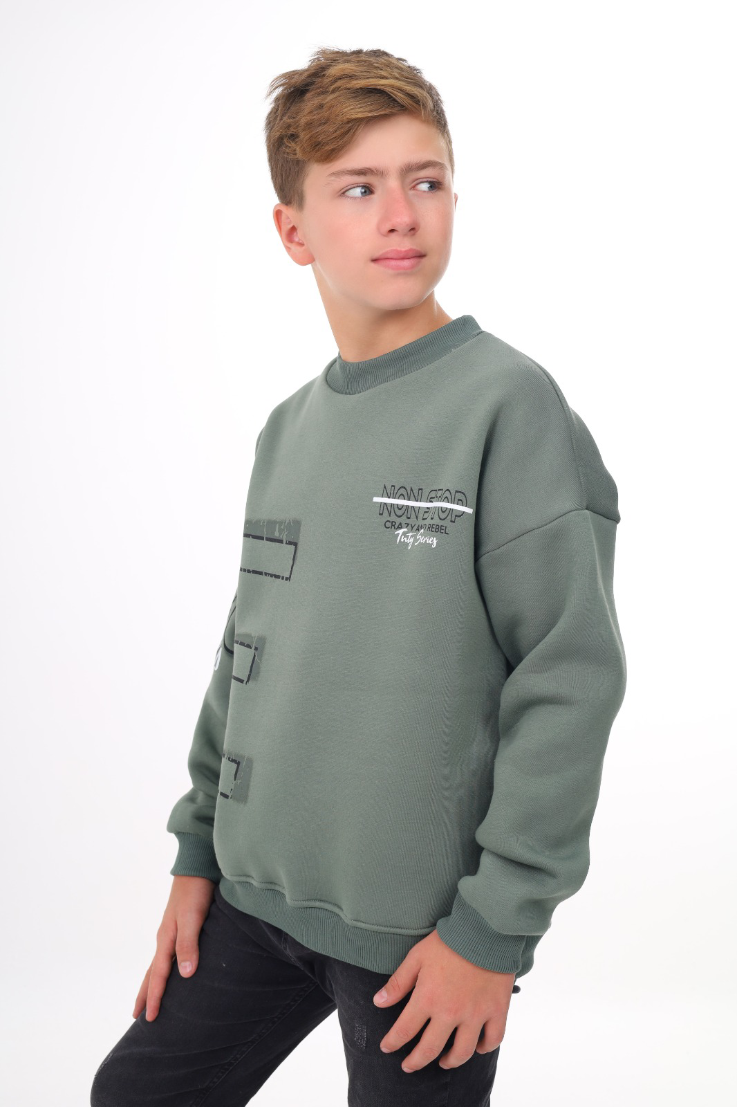 Toontoy Erkek Çocuk Baskılı Sweatshirt