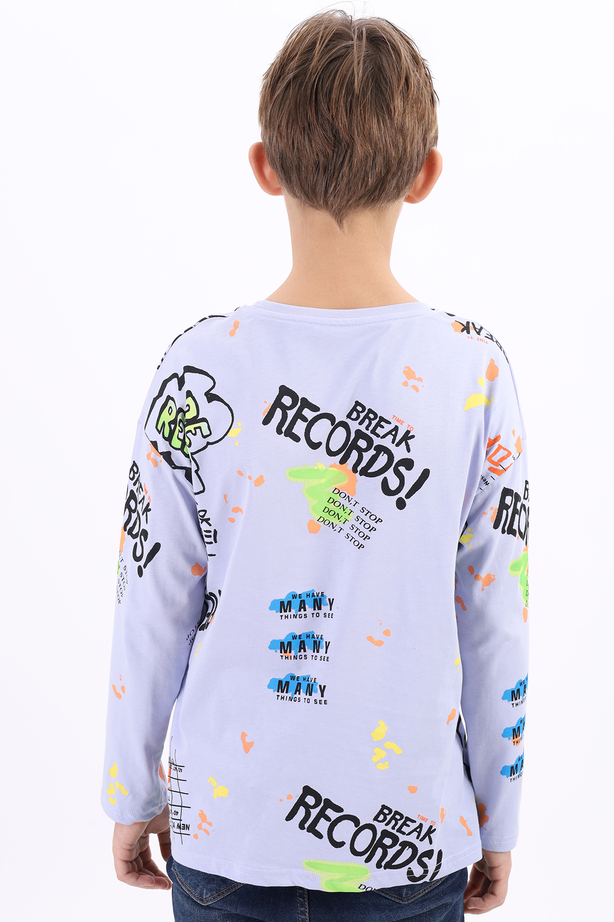 Toontoy Erkek Çocuk Toontoy Şeritli Sweatshirt
