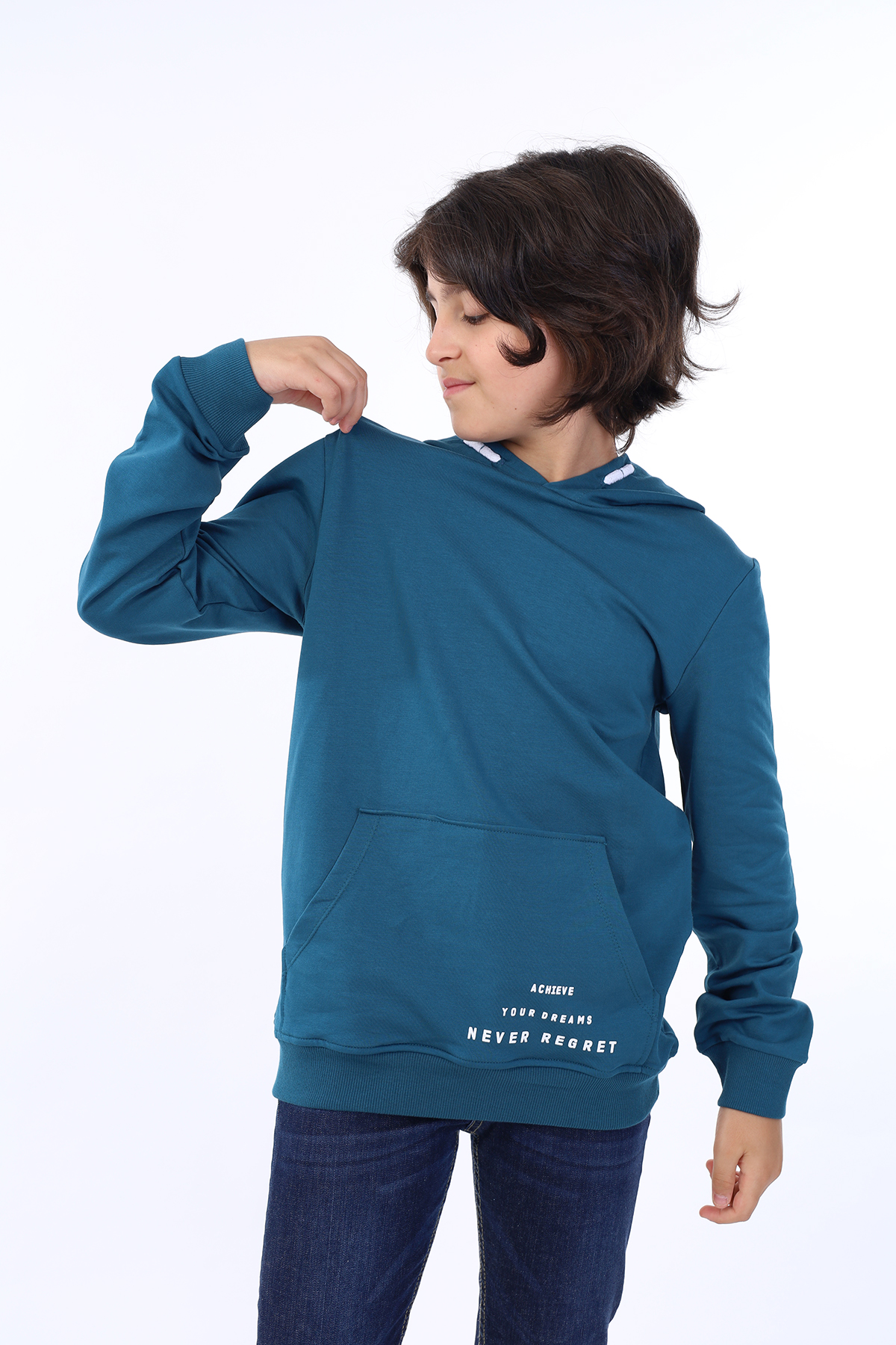 Toontoy Erkek Çocuk Cebi  Baskılı Sweatshirt