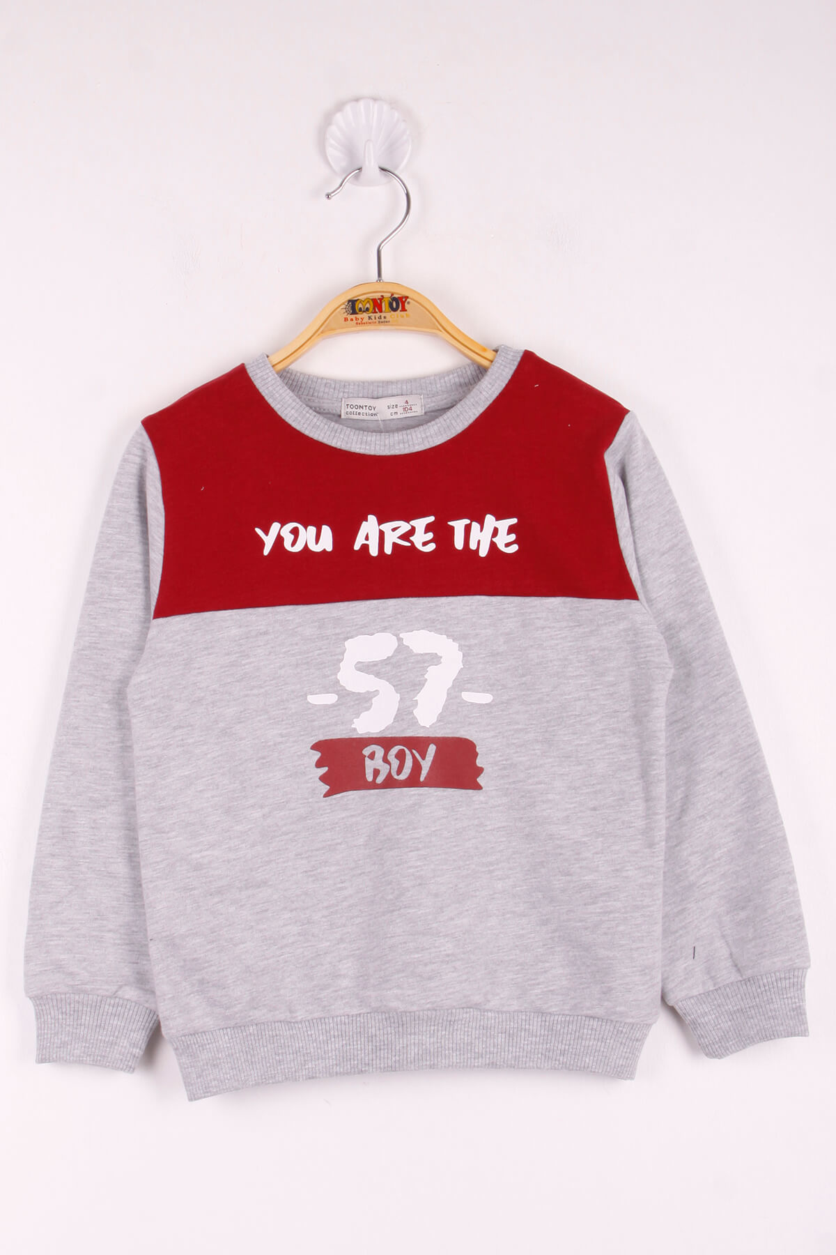Toontoy Erkek Çocuk 57 Baskılı Garnili Sweatshirt