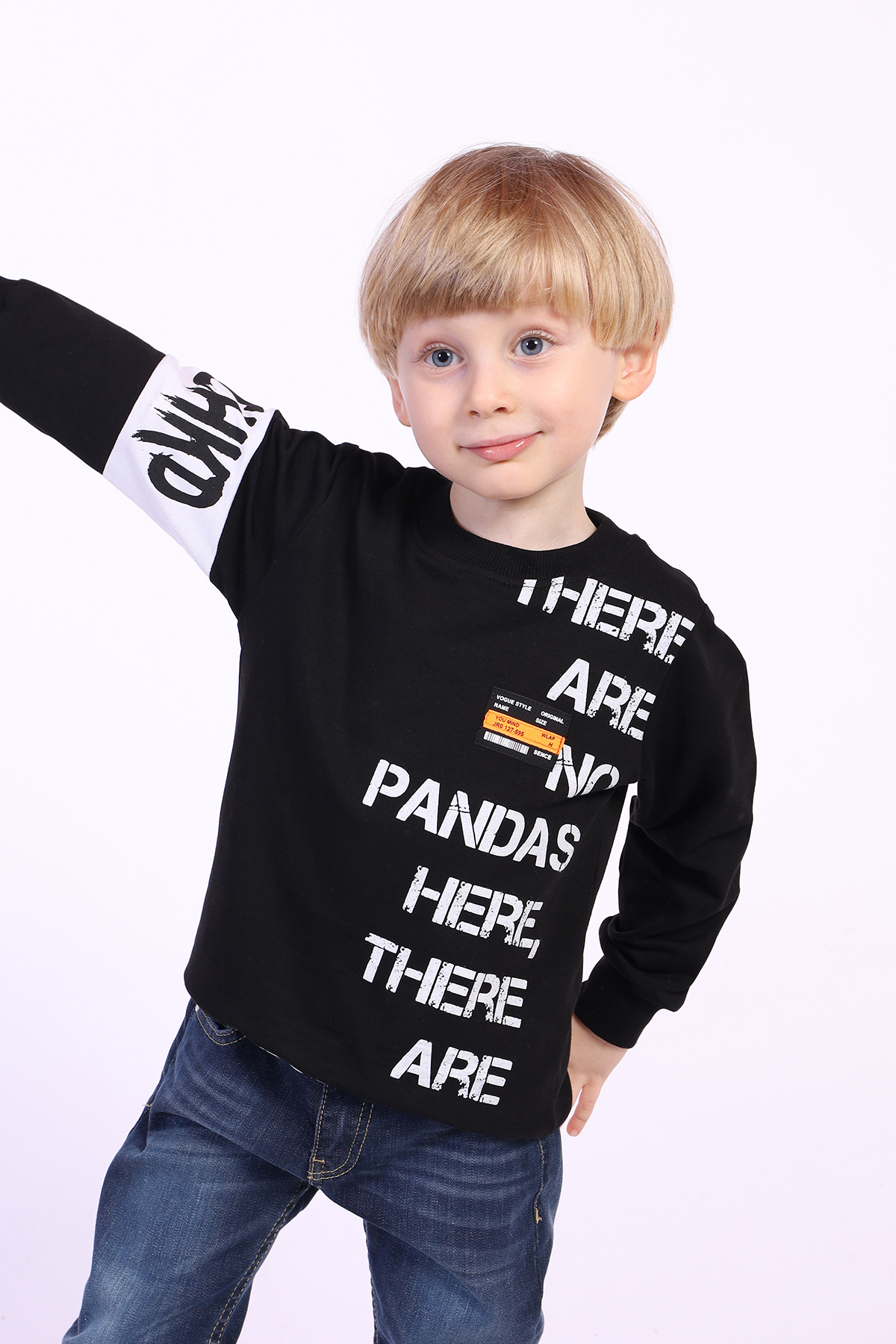 Toontoy Erkek Çocuk Ön Ve Kol Baskılı Sweatshirt