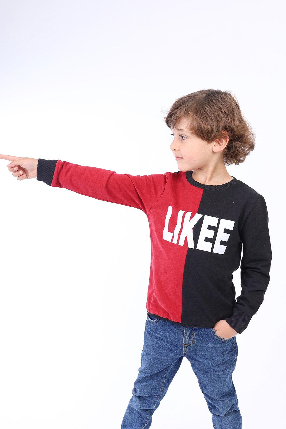 Toontoy Erkek Çocuk İki Renkli Baskılı Sweatshirt