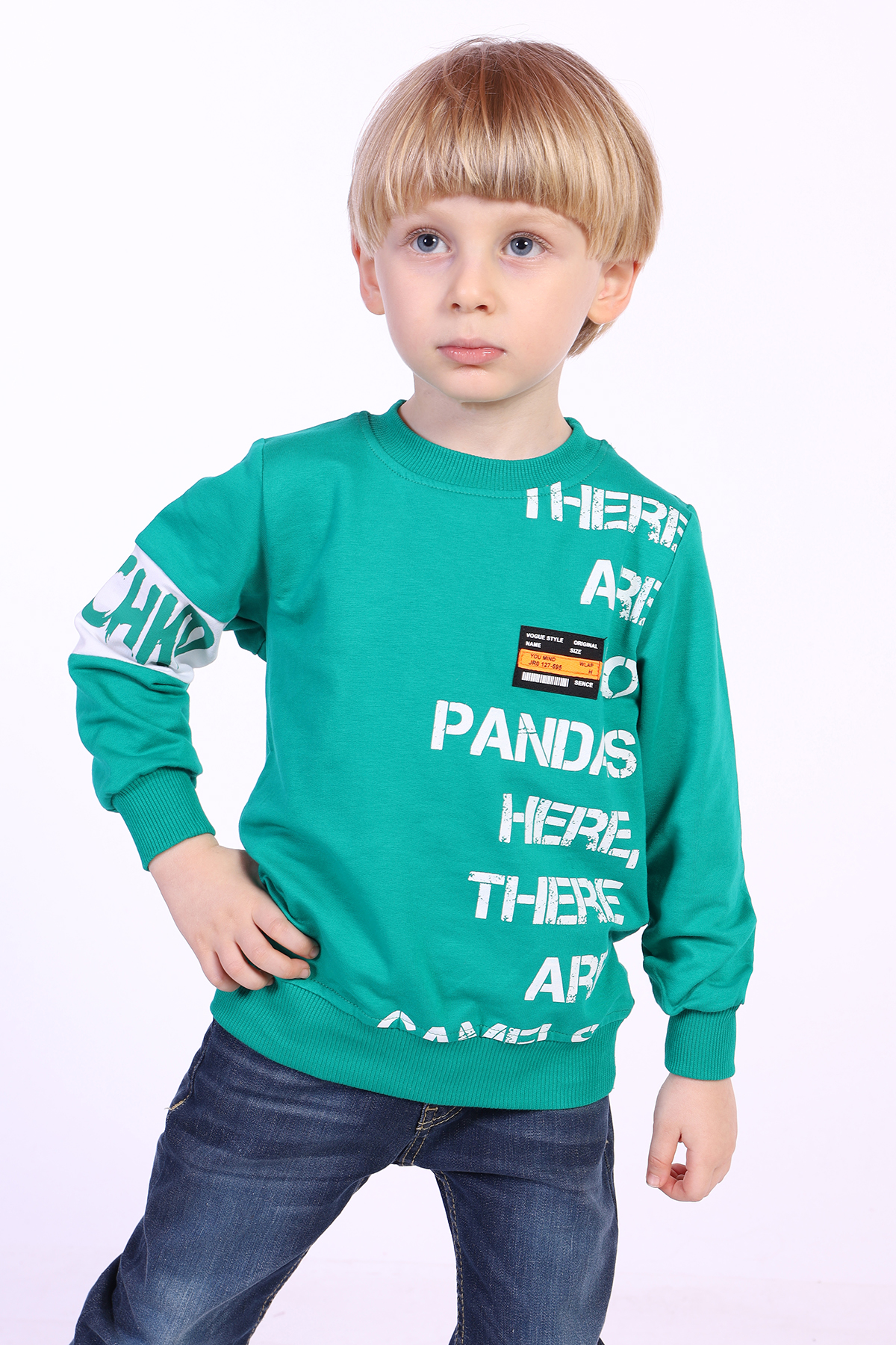 Toontoy Erkek Çocuk Ön Ve Kol Baskılı Sweatshirt